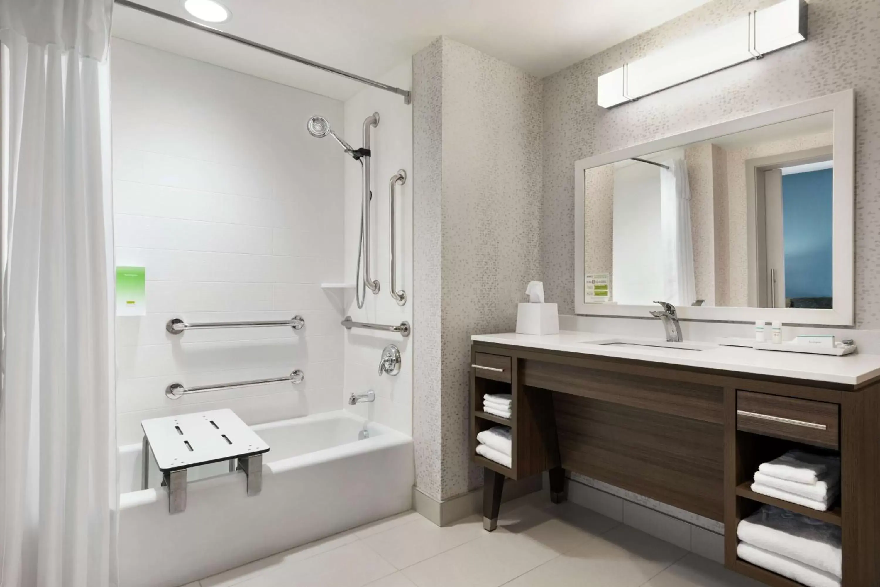 Bathroom in Home2 Suites By Hilton Brooklyn Park Minneapolis