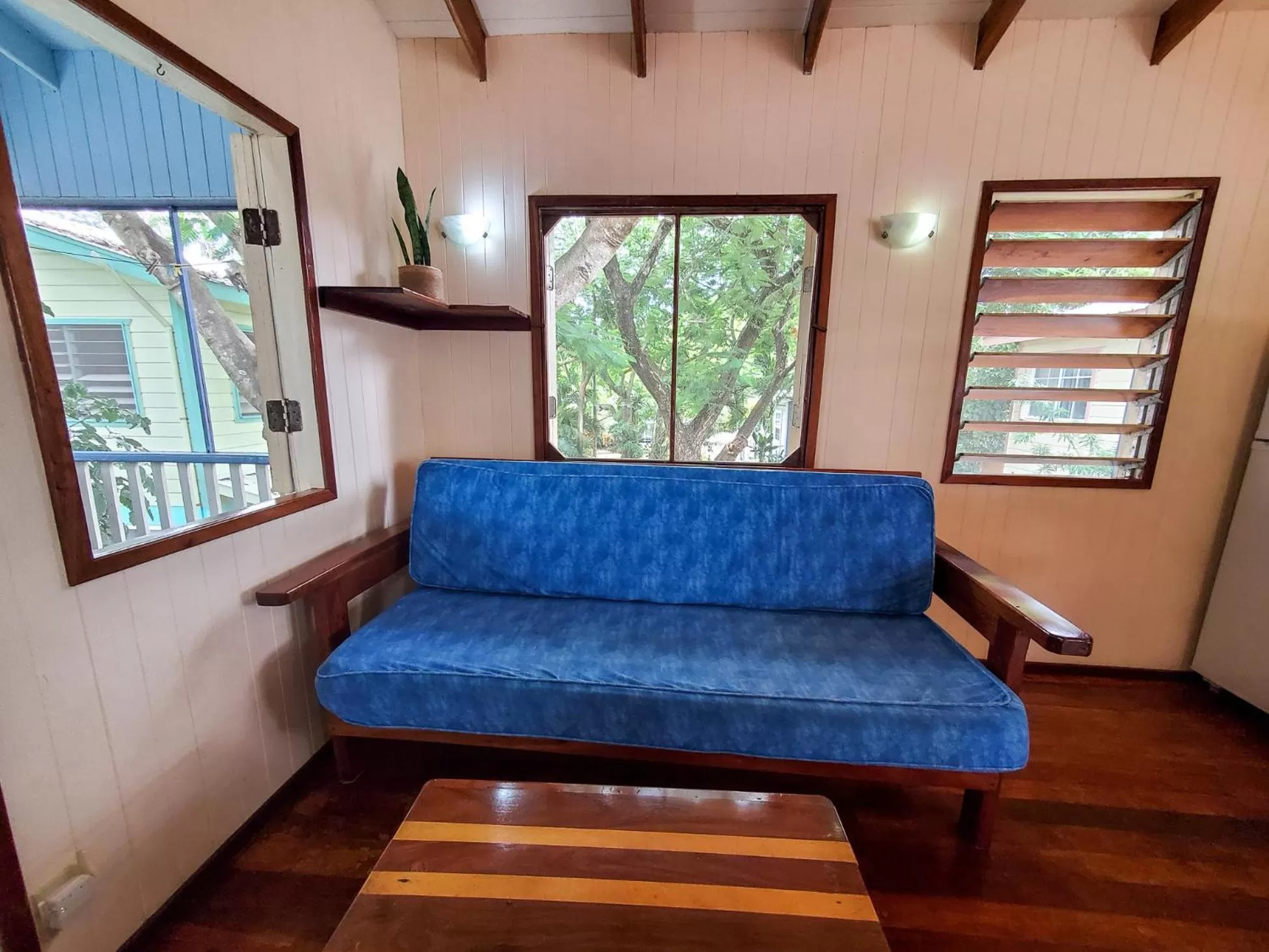 Seating area in Placencia Villas