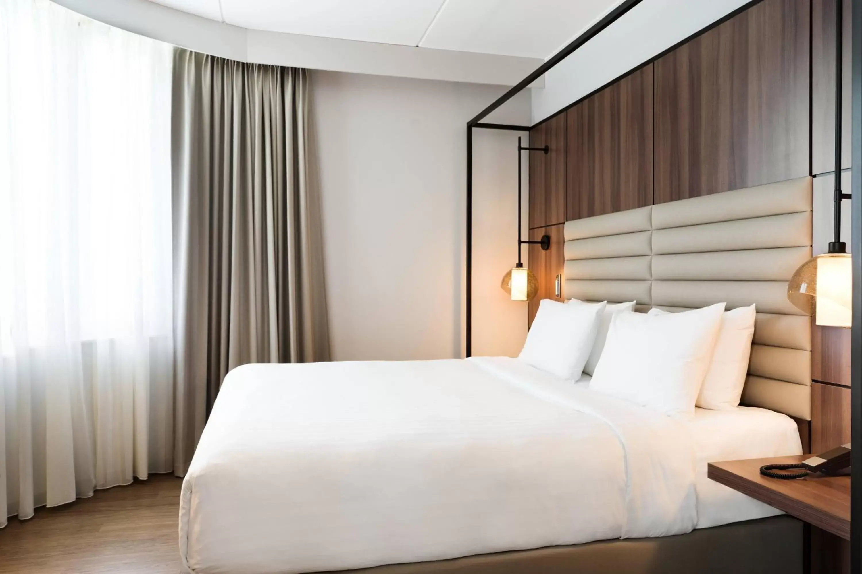 Bedroom, Bed in AC Hotel by Marriott Stockholm Ulriksdal