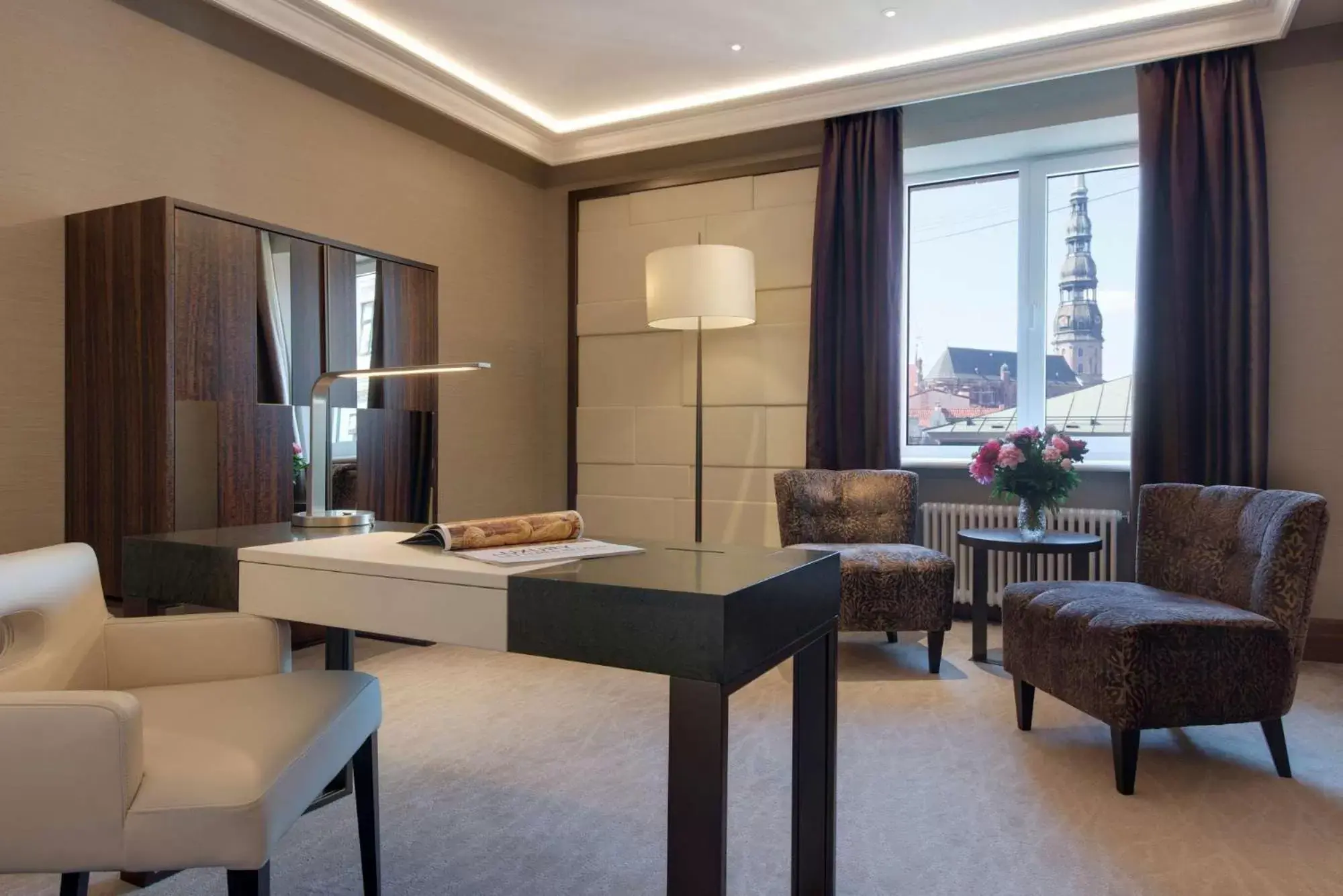 Bedroom, Seating Area in Grand Hotel Kempinski Riga