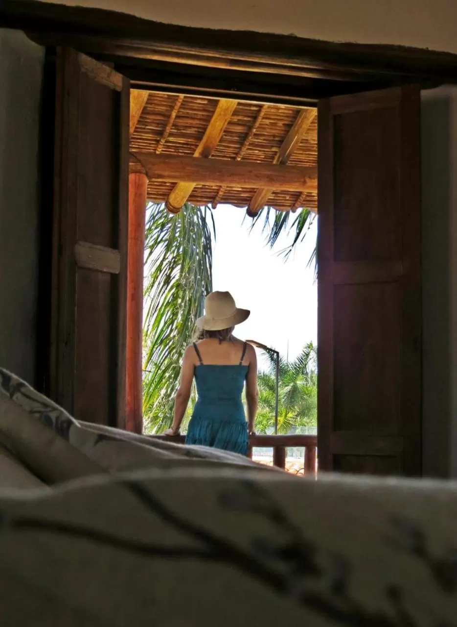 Pool view in Hotel Finca Buenos Aires Barichara