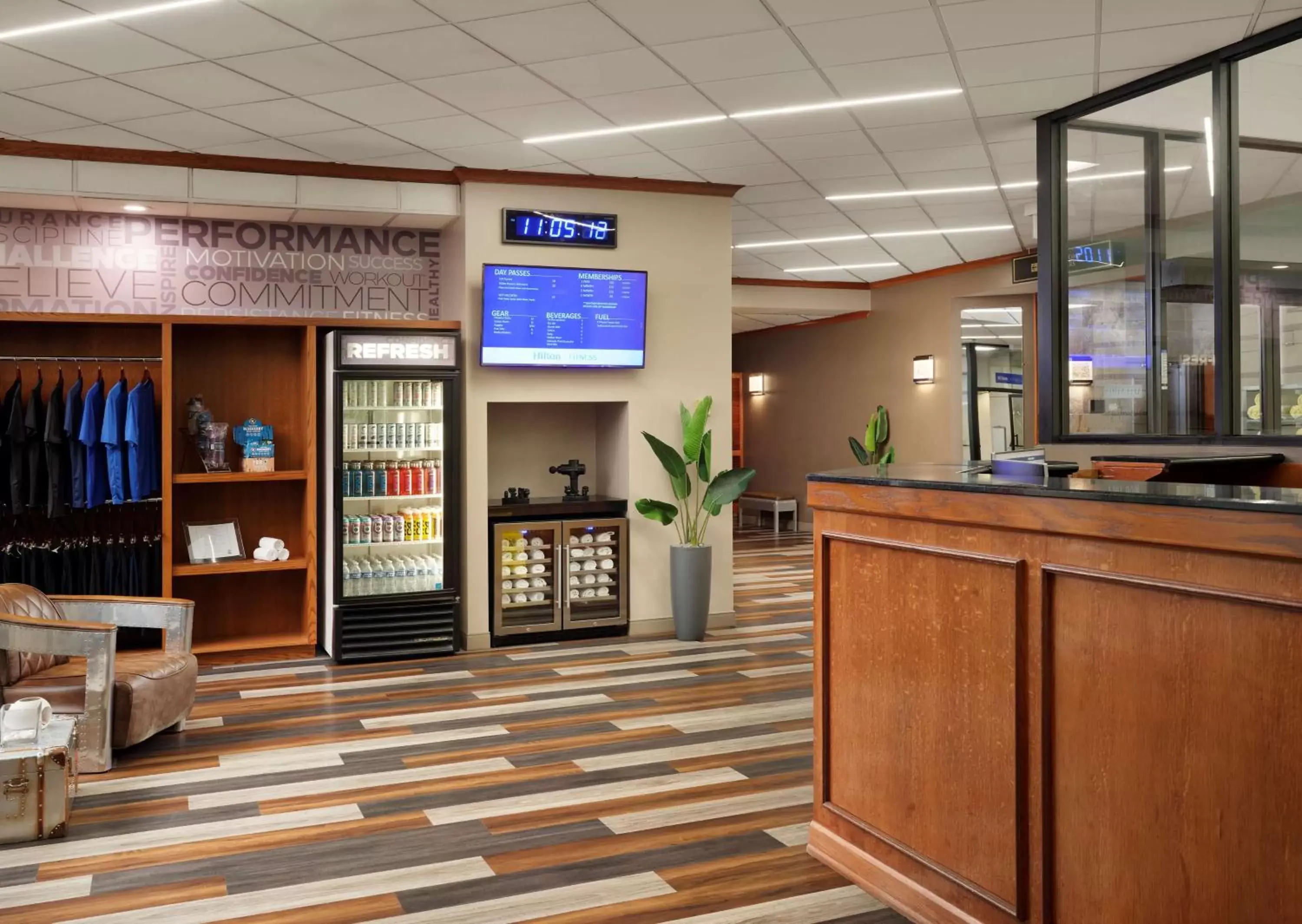 Fitness centre/facilities in Hilton Chicago O'Hare Airport