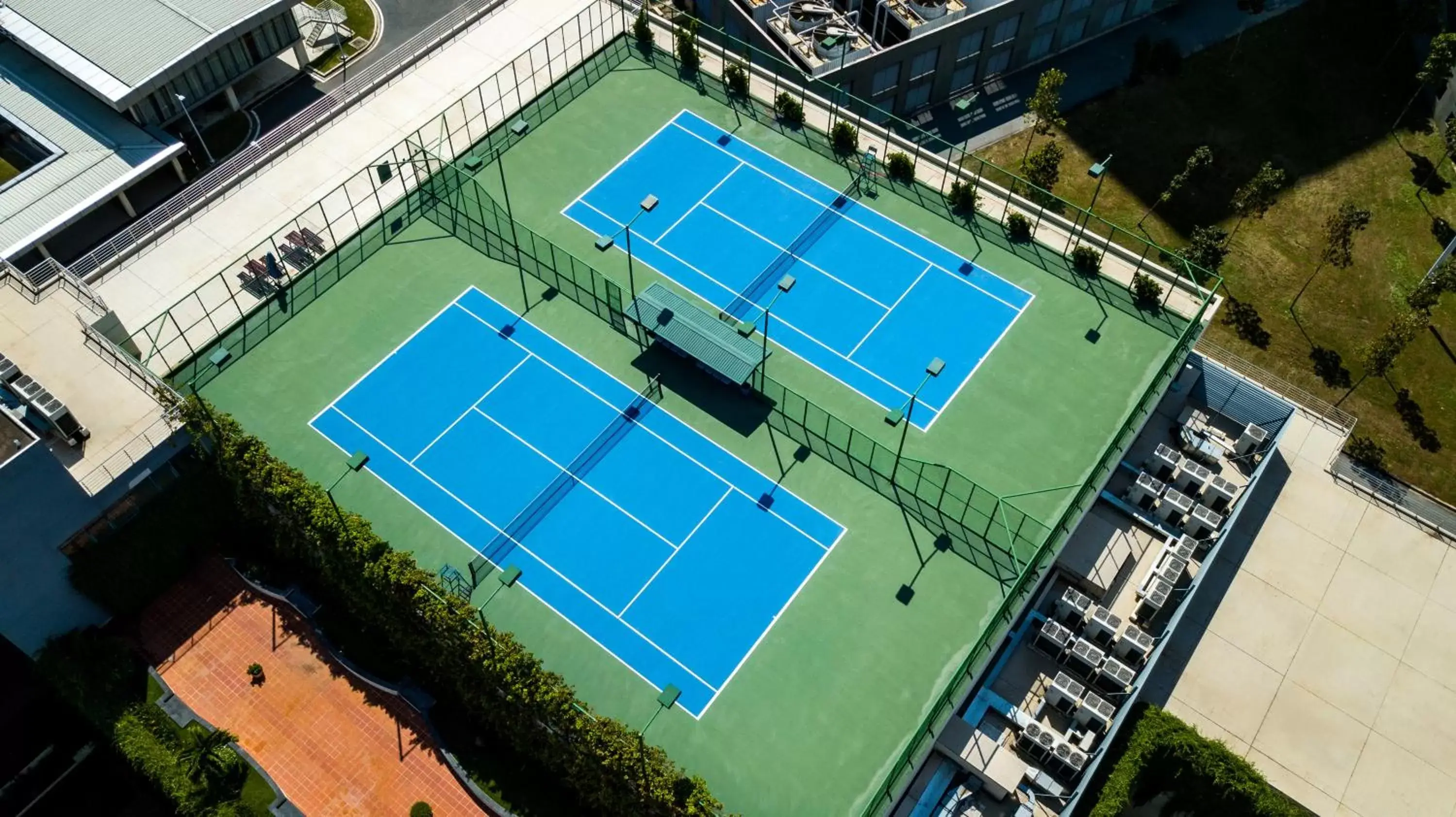 Tennis court, Pool View in Becamex Hotel New City