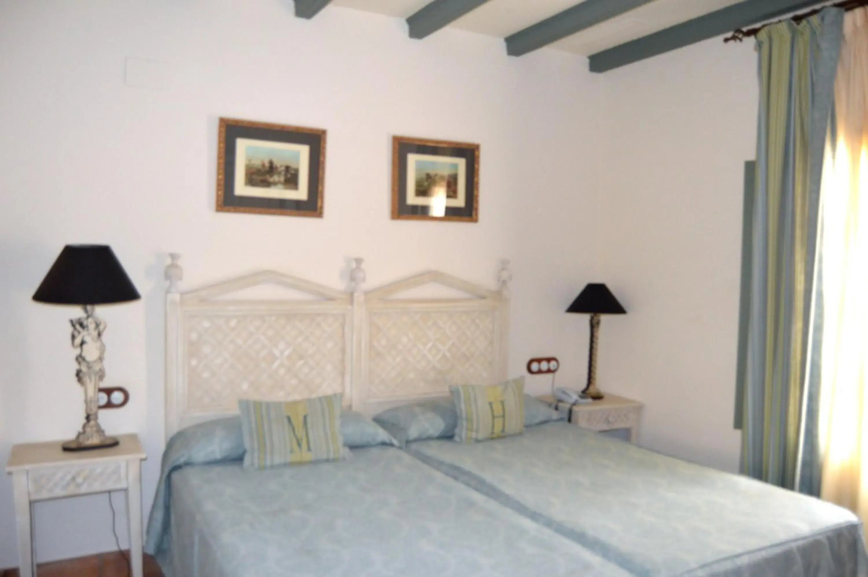 Photo of the whole room, Bed in Hacienda Montija Hotel