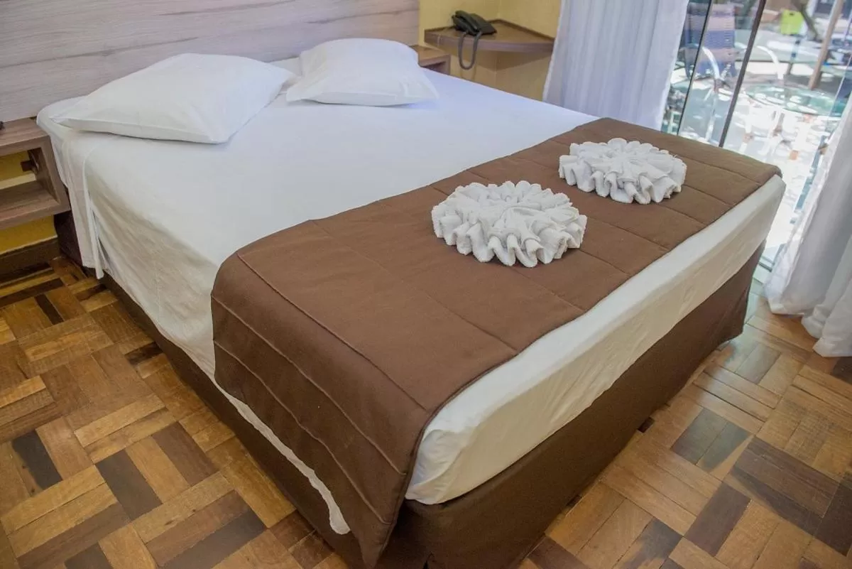 Bed in Hotel Iguaçu Centro