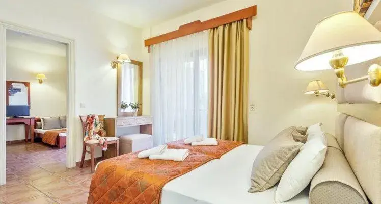 Photo of the whole room, Bed in Rigas Hotel Skopelos