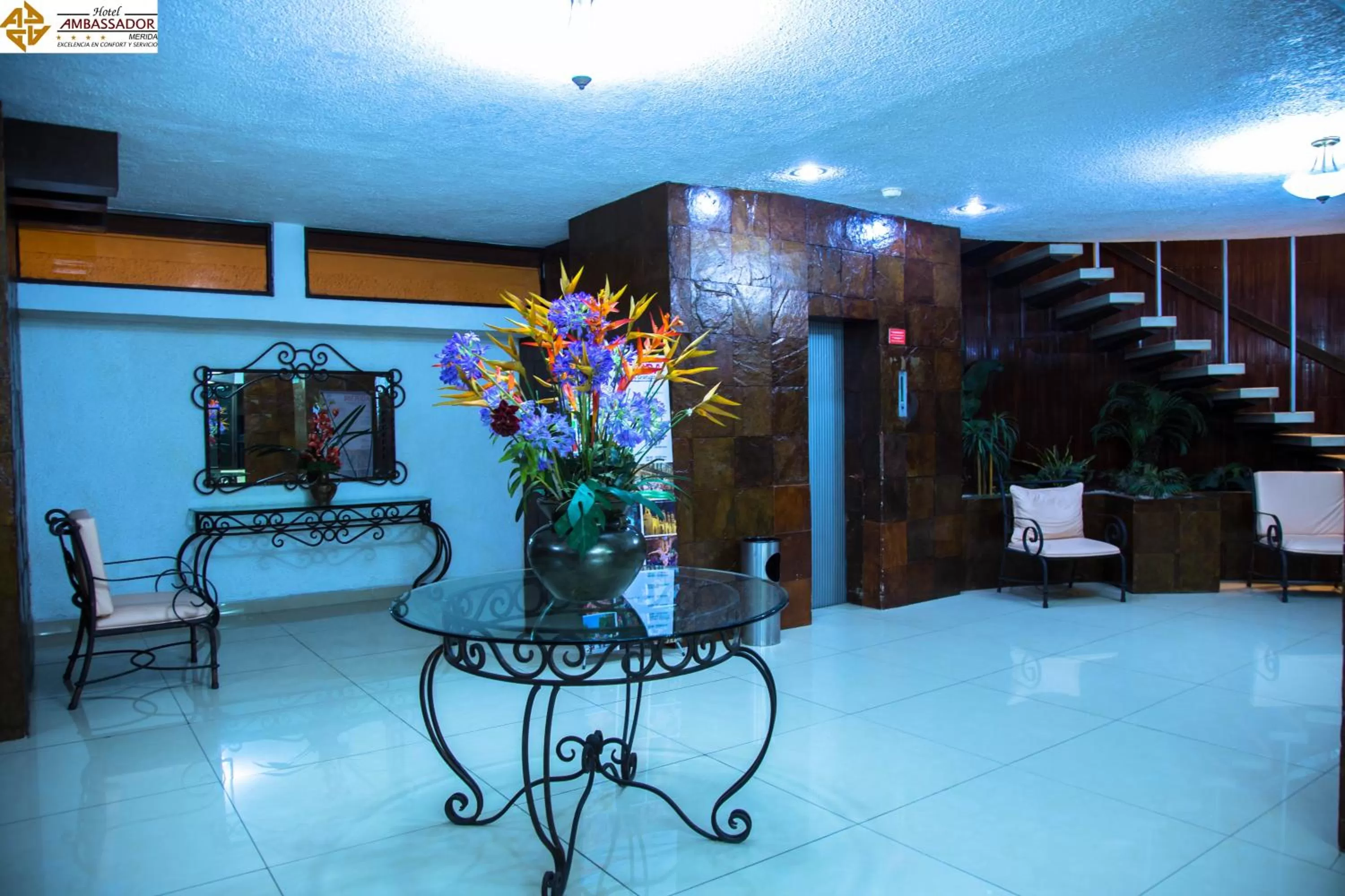 Lobby or reception in Hotel Ambassador Mérida