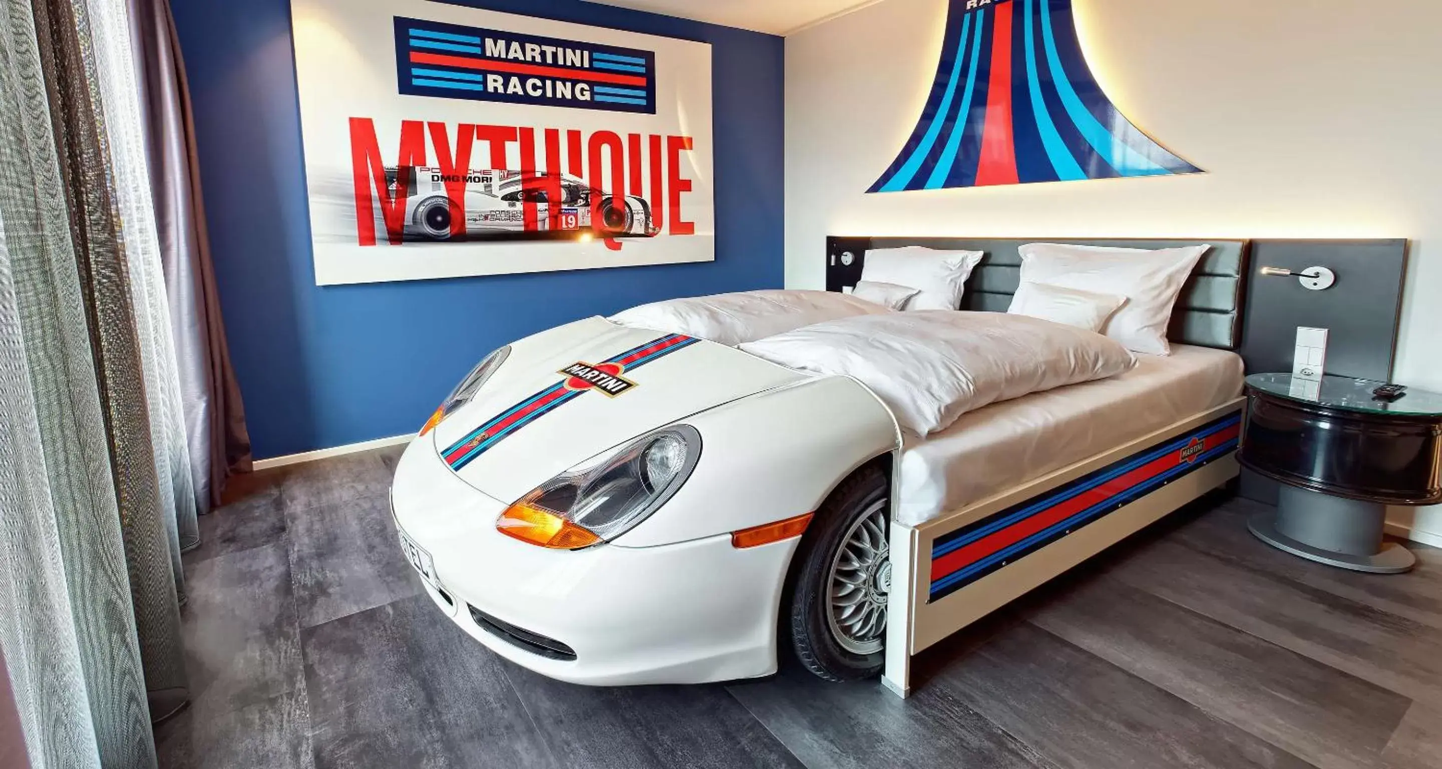 Bedroom, Bed in V8 HOTEL Motorworld Region Stuttgart