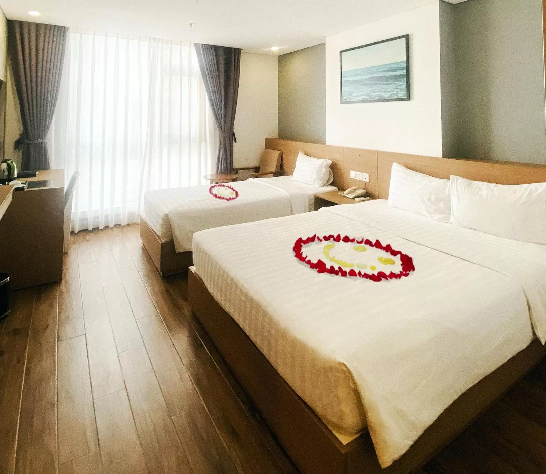 Bed in Smile Hotel Nha Trang