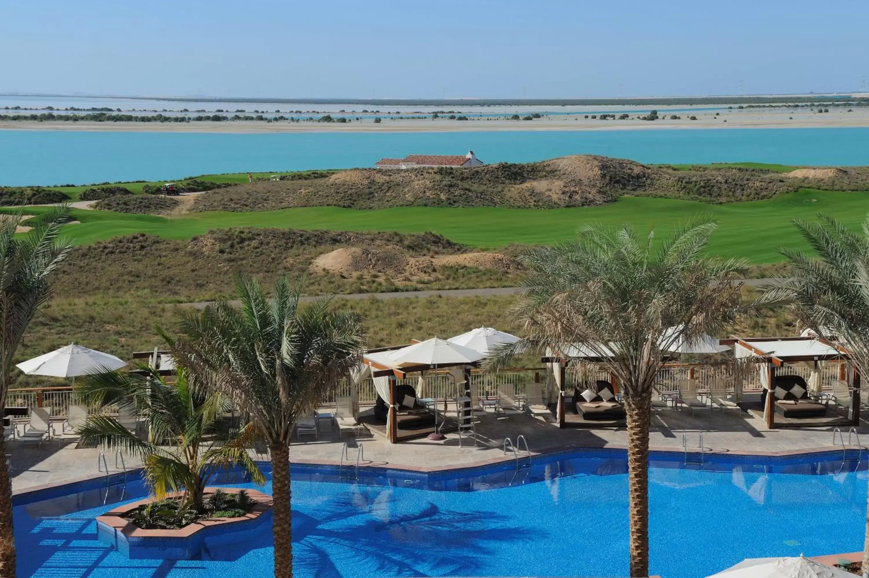 View (from property/room), Pool View in Radisson Blu Hotel, Abu Dhabi Yas Island