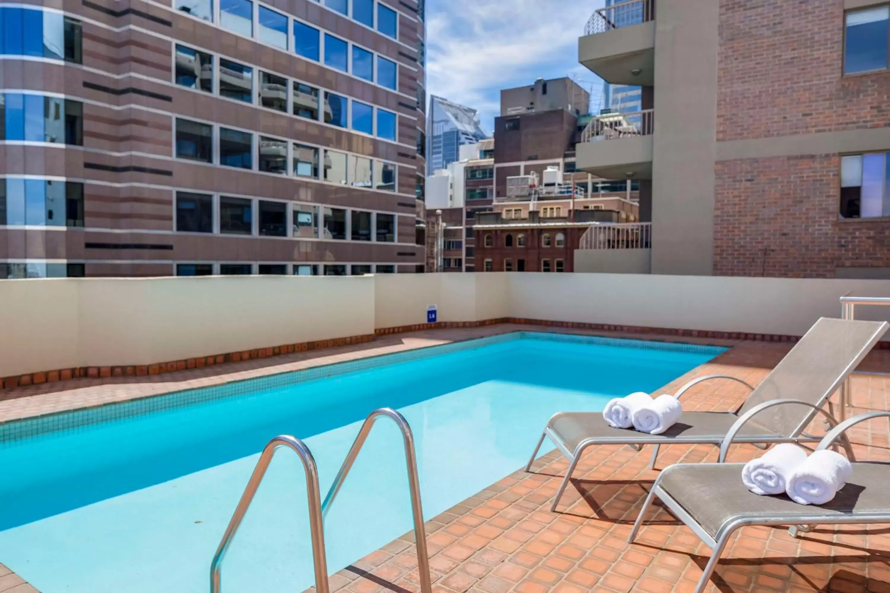 Pool view, Swimming Pool in Metro Apartments on King