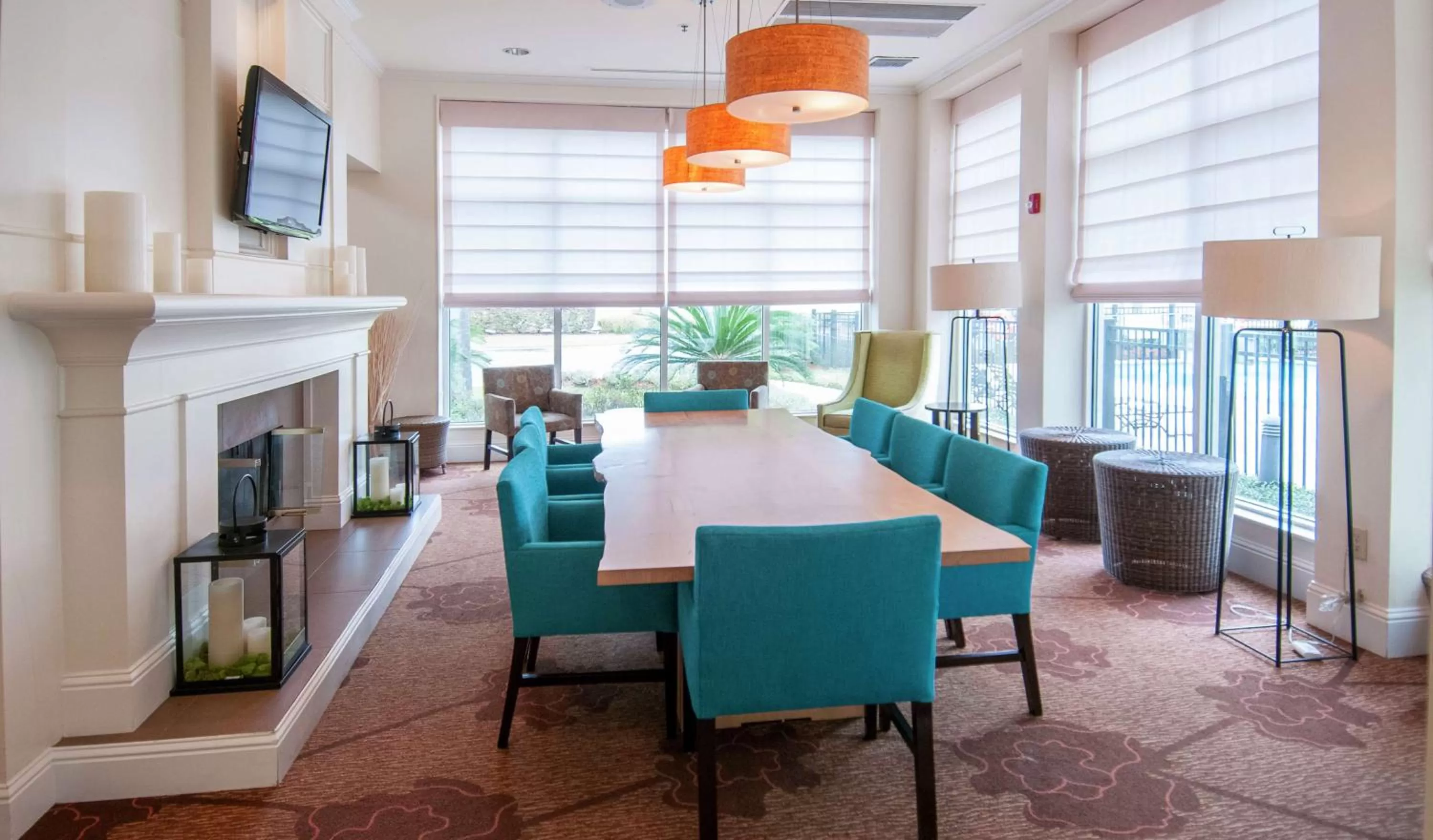 Lobby or reception, Dining Area in Hilton Garden Inn New Orleans Airport