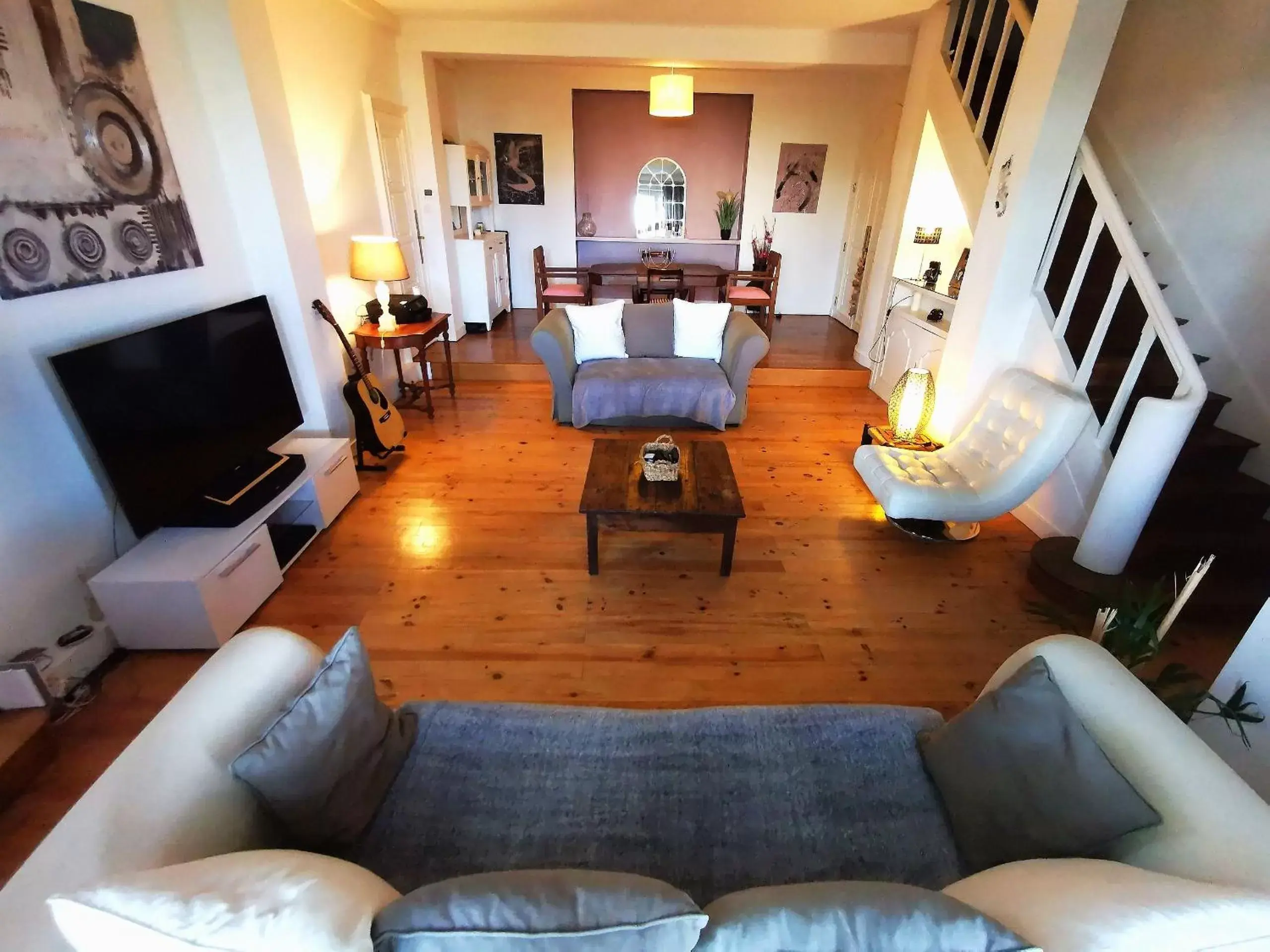 Living room, Seating Area in Chambres d'hôtes La Maison Blanche