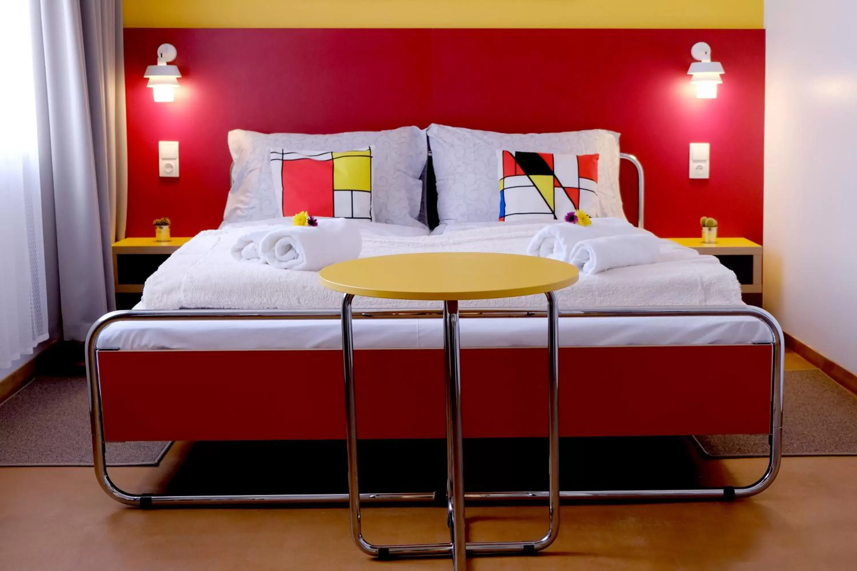 Double or Twin Room with Private External Bathroom in Hotel Avion - National Cultural Monument - ICONIC HOUSES ORG Double or Twin Room with Private External Bathroom in Hotel Avion - National Cultural Monument - ICONIC HOUSES ORG