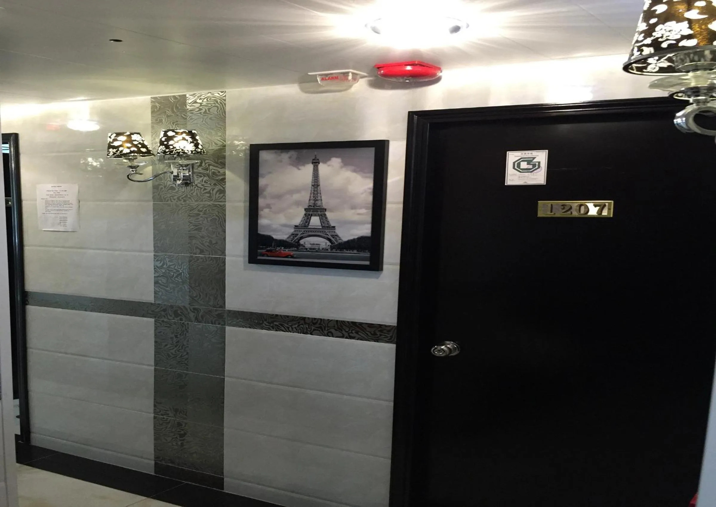 Decorative detail in Hostel Venus