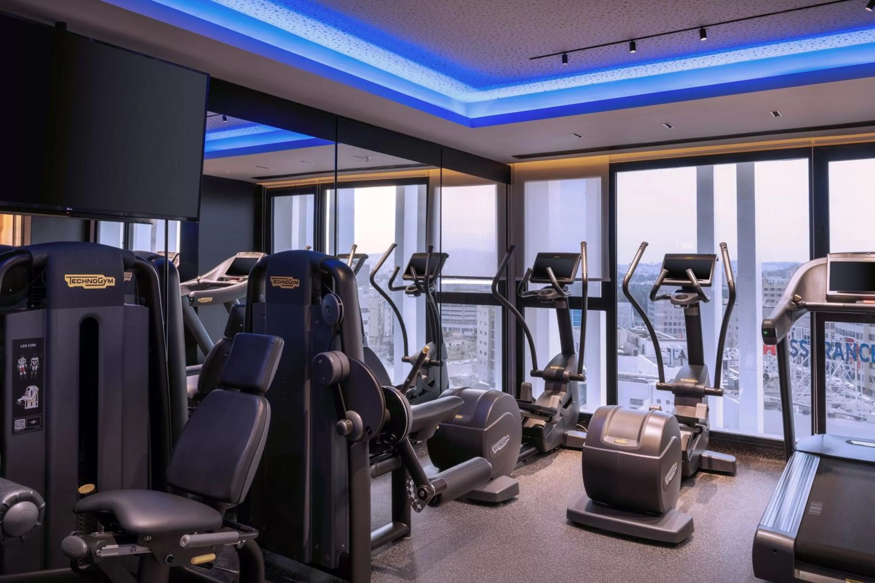 Fitness centre/facilities in Tunis Marriott Hotel