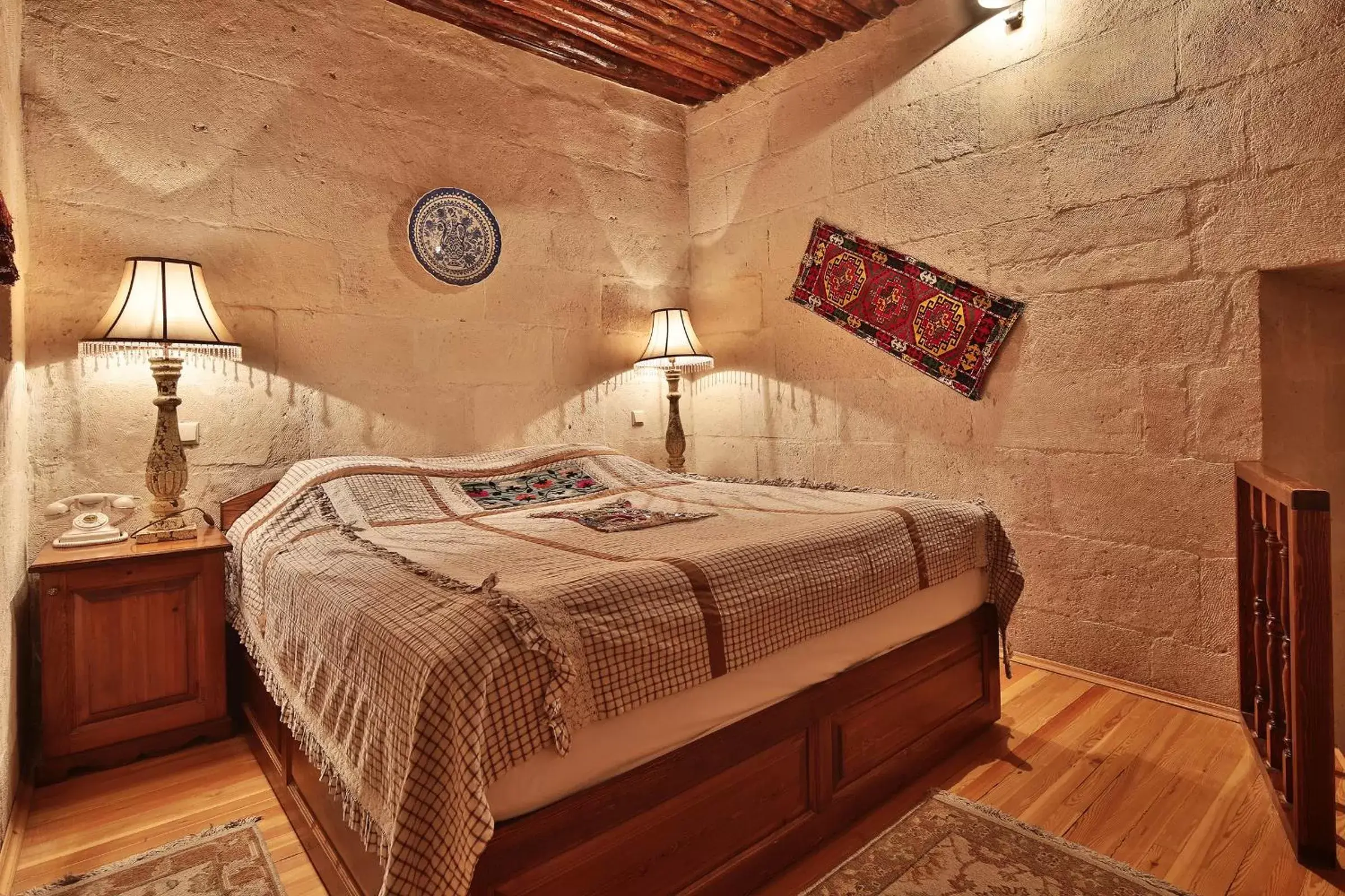 Bed in Cappadocia Cave Suites