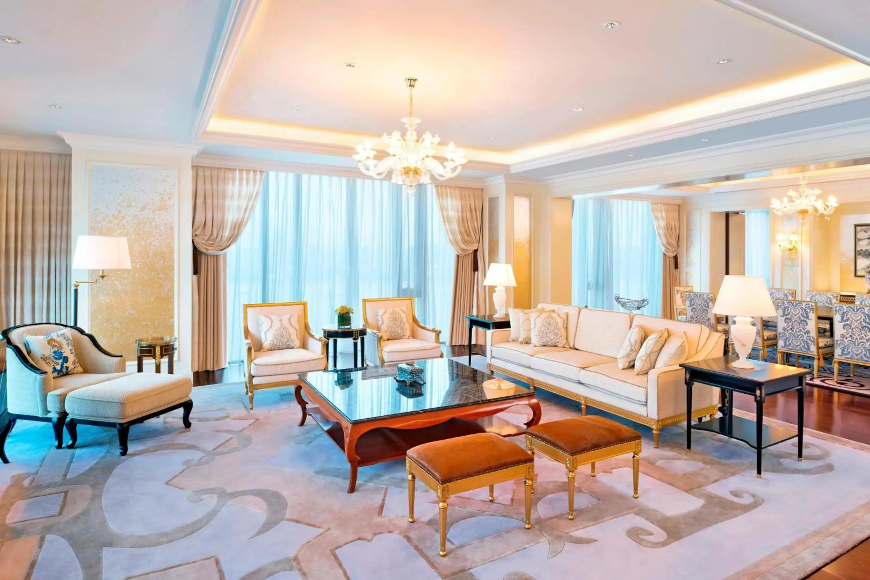 Living room, Seating Area in The Azure Qiantang, a Luxury Collection Hotel, Hangzhou