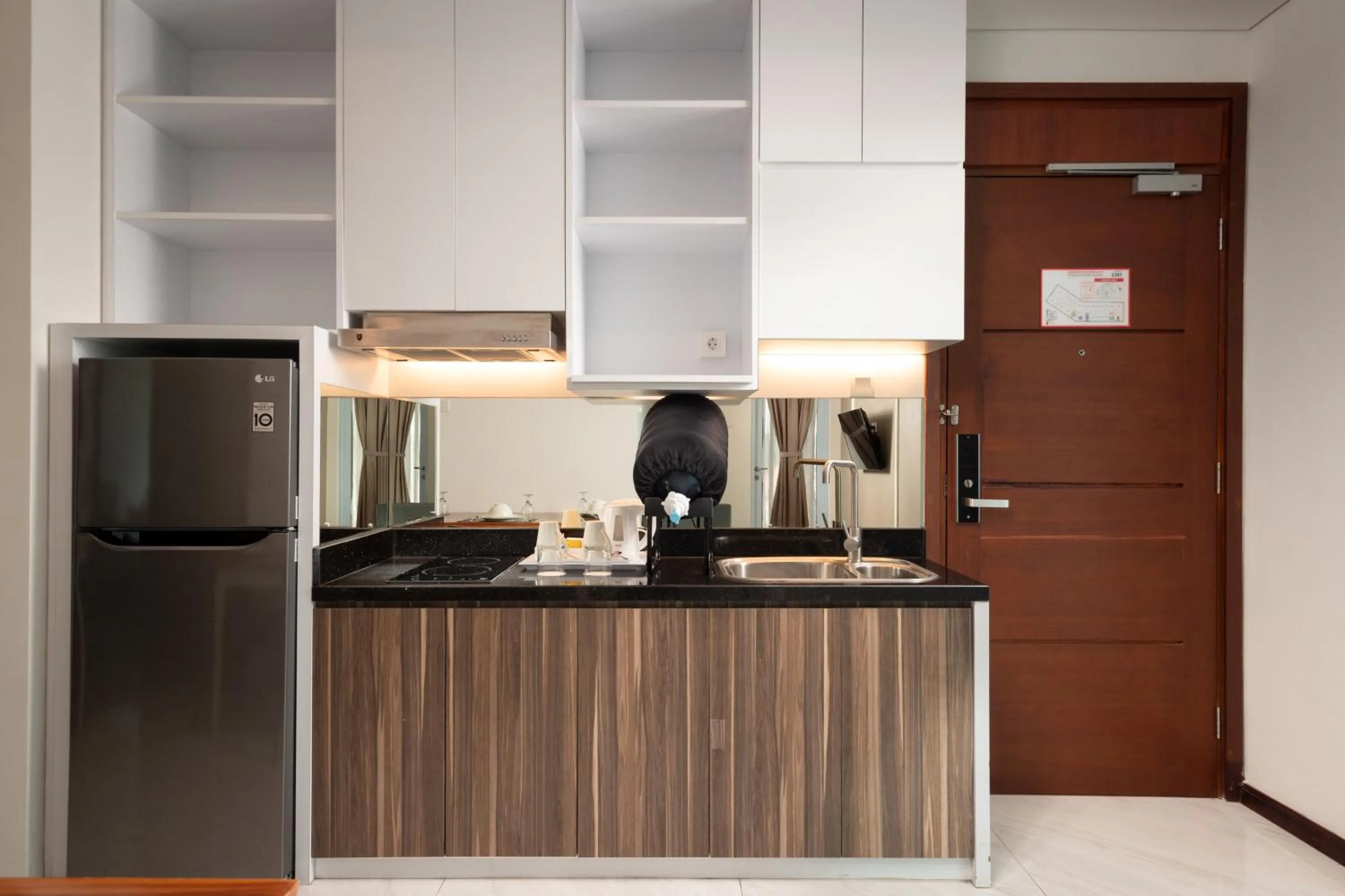 Kitchen or kitchenette in Panbil Residence Serviced Apartment