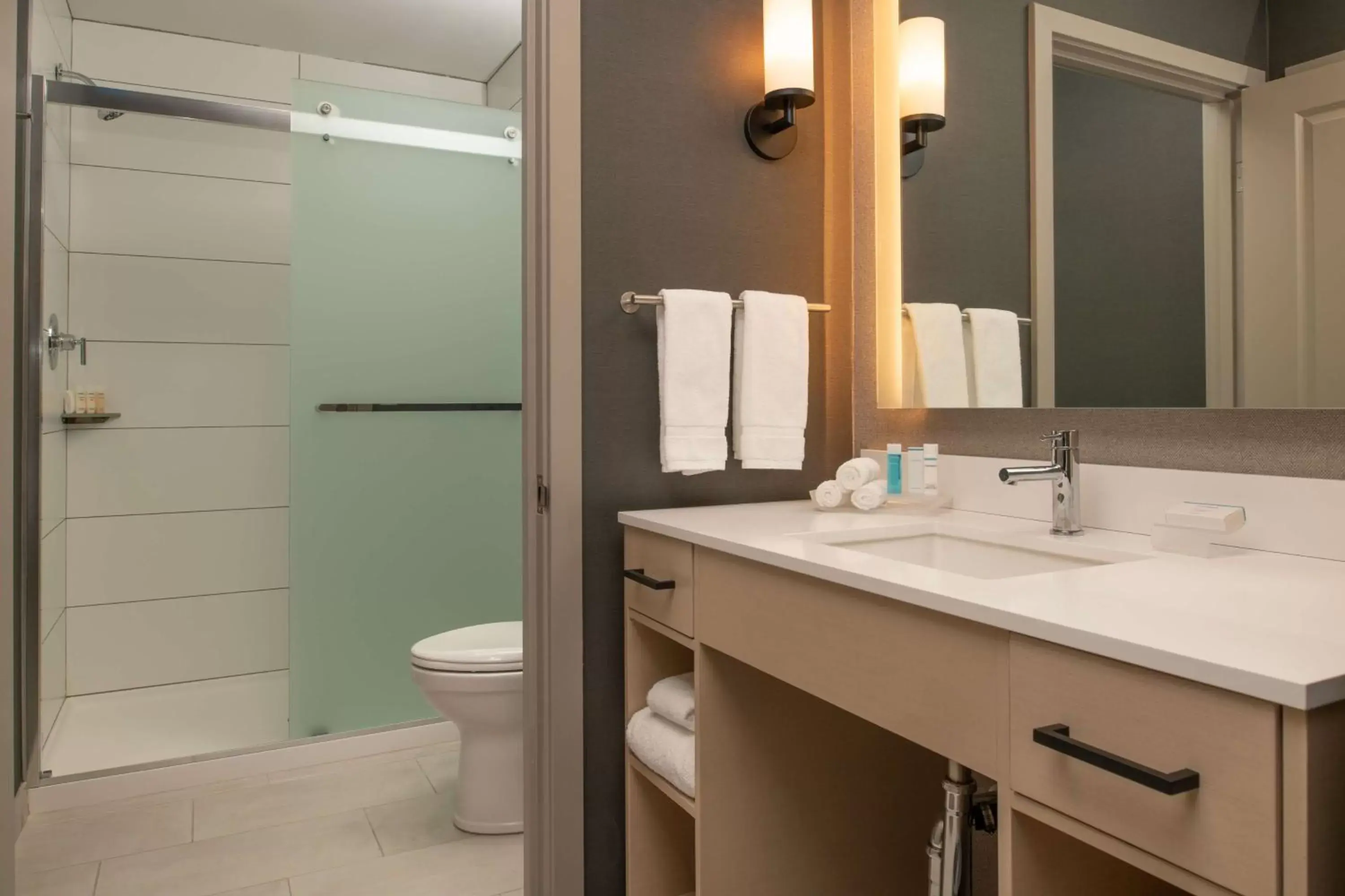 Bathroom in Homewood Suites By Hilton Belmont