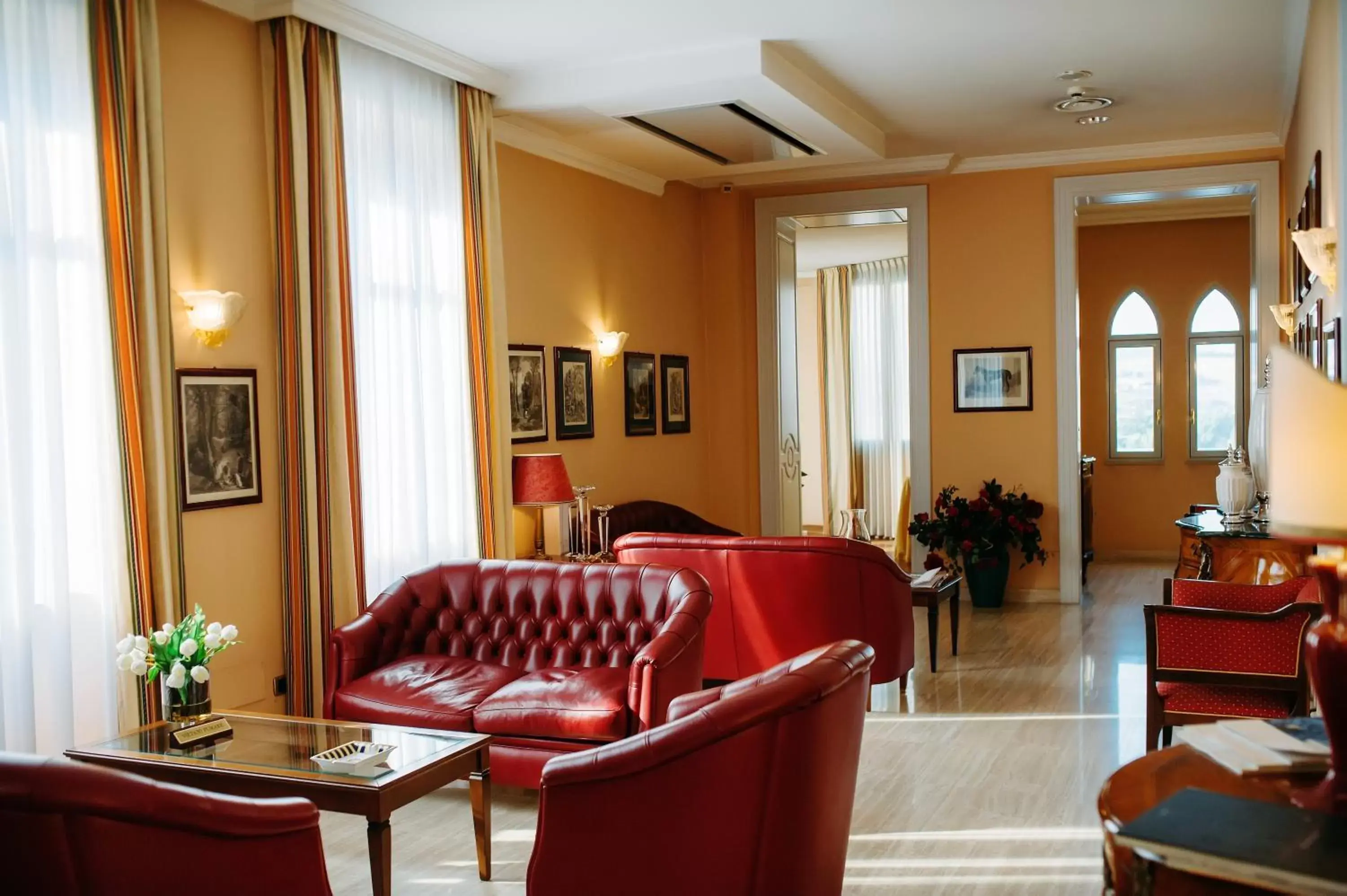 Lobby or reception, Seating Area in Hotel Villa Traiano