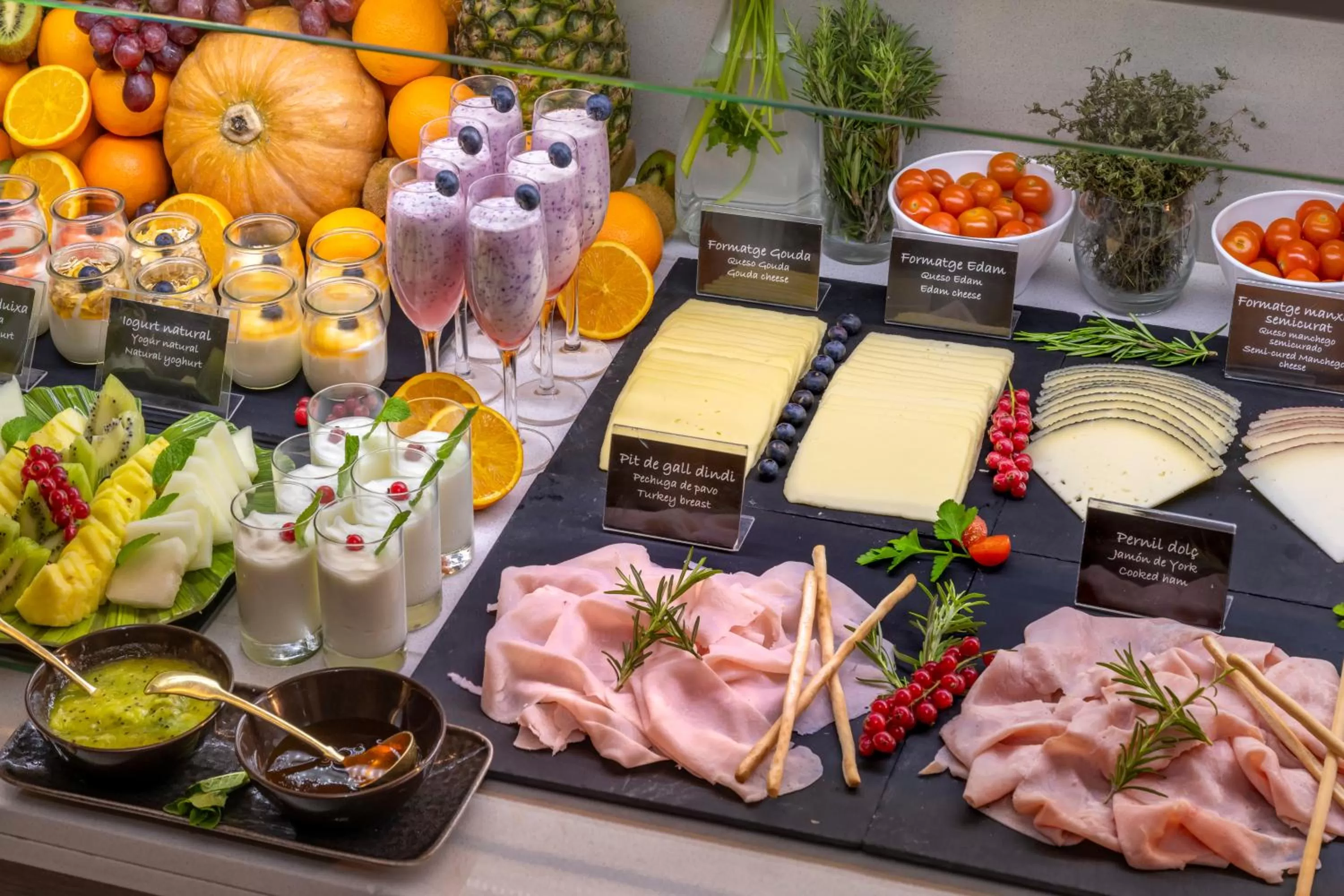 Buffet breakfast in SERHS Carlit Boutique Hotel