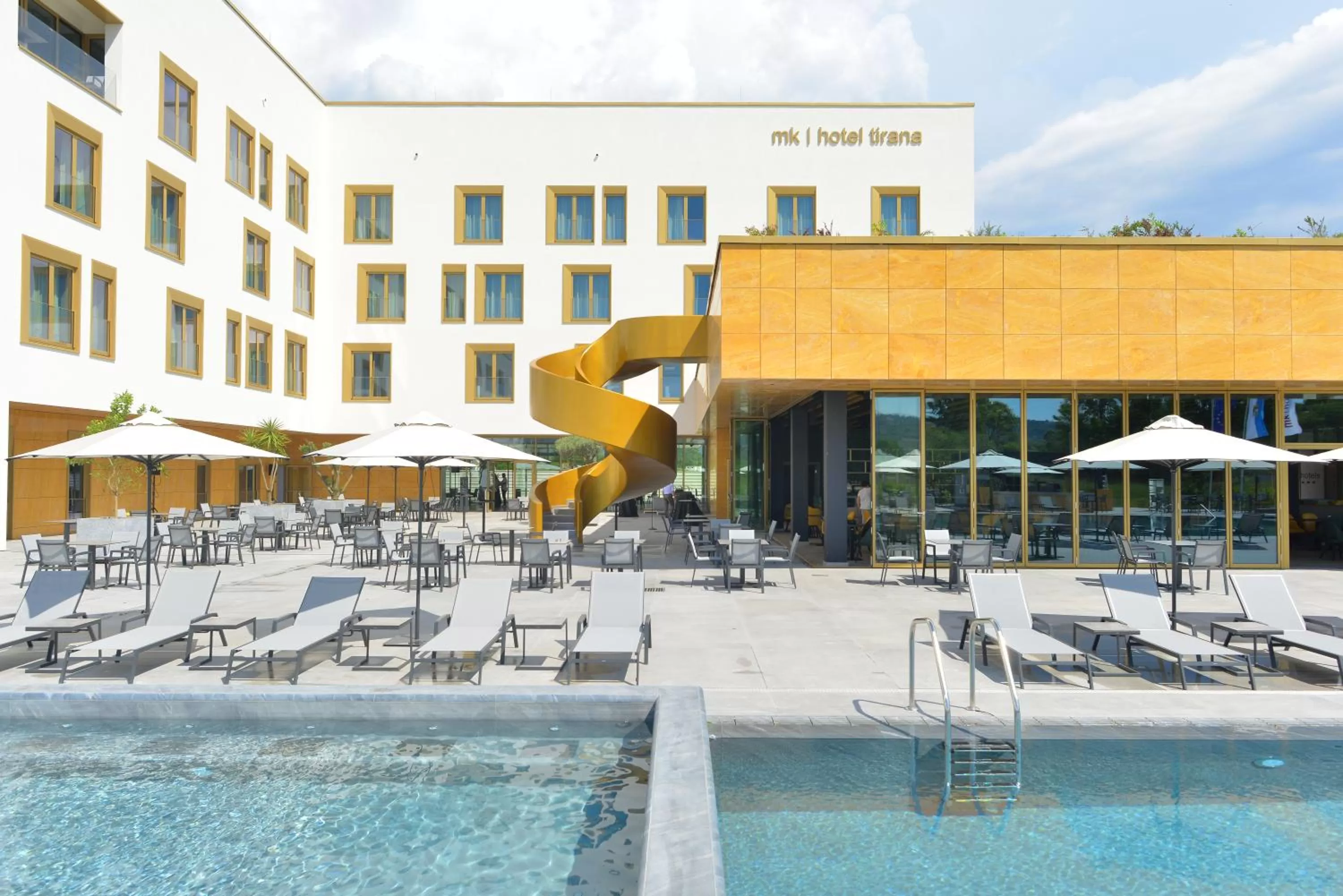 Swimming pool in mk hotel tirana