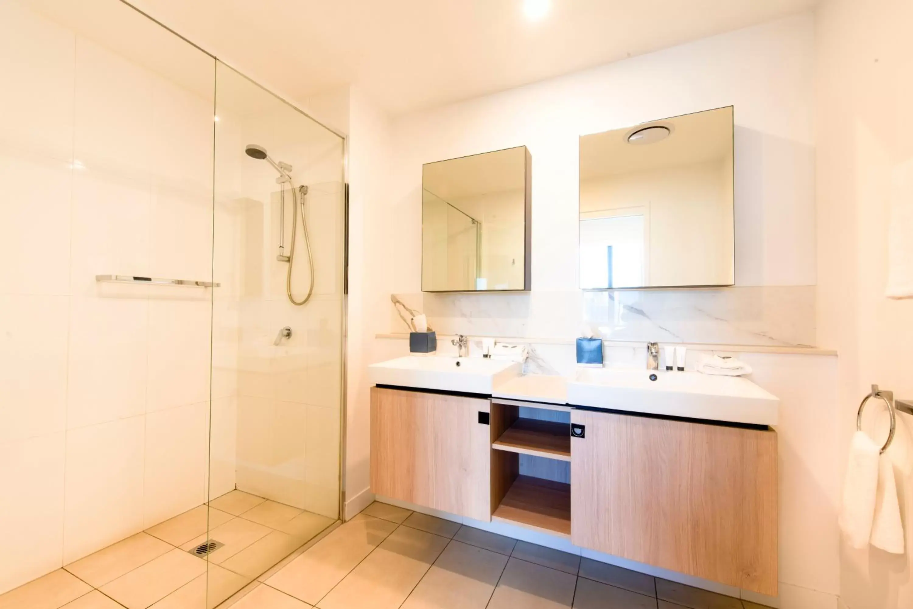 Shower, Bathroom in Hope Street Apartments by CLLIX