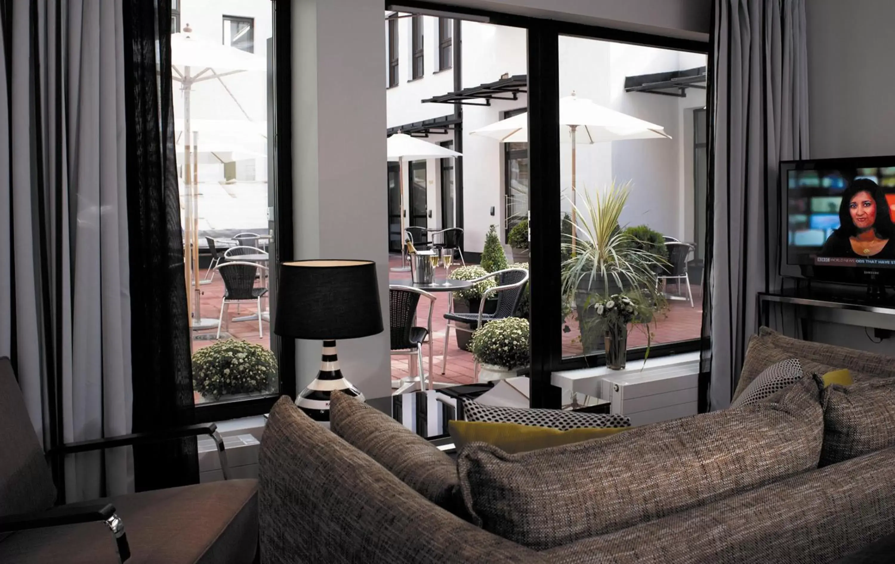 Balcony/Terrace, Seating Area in Hotel Fabian