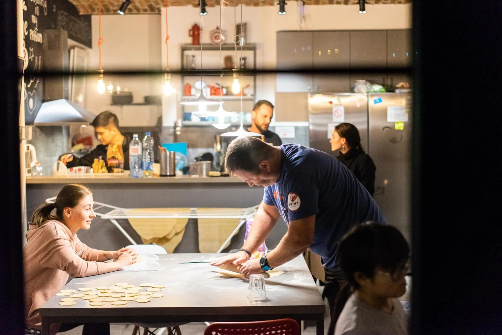 Communal lounge/ TV room in Good People Design Hostel
