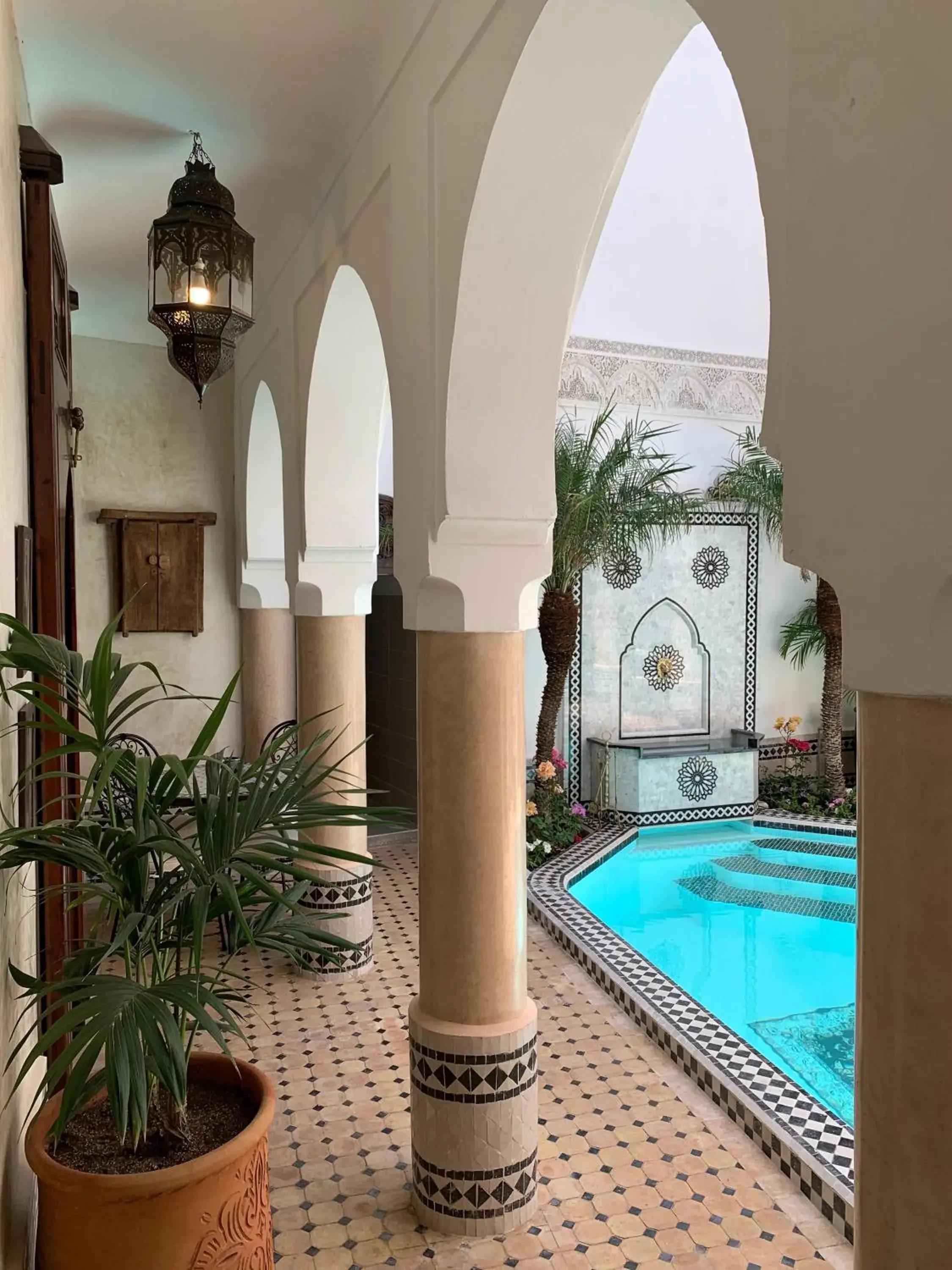 Patio, Swimming Pool in Riad Abaka hotel & boutique