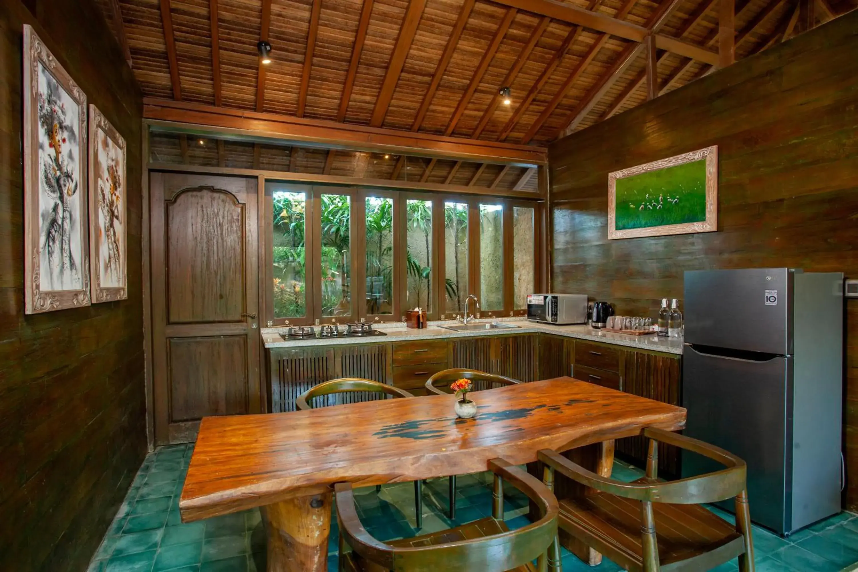 Kitchen or kitchenette, Restaurant/Places to Eat in Arya Villas Ubud