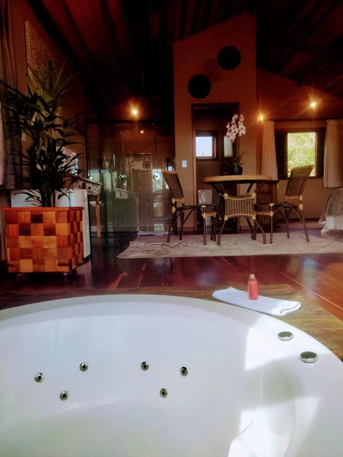 Hot Tub in Pousada Serra do Luar