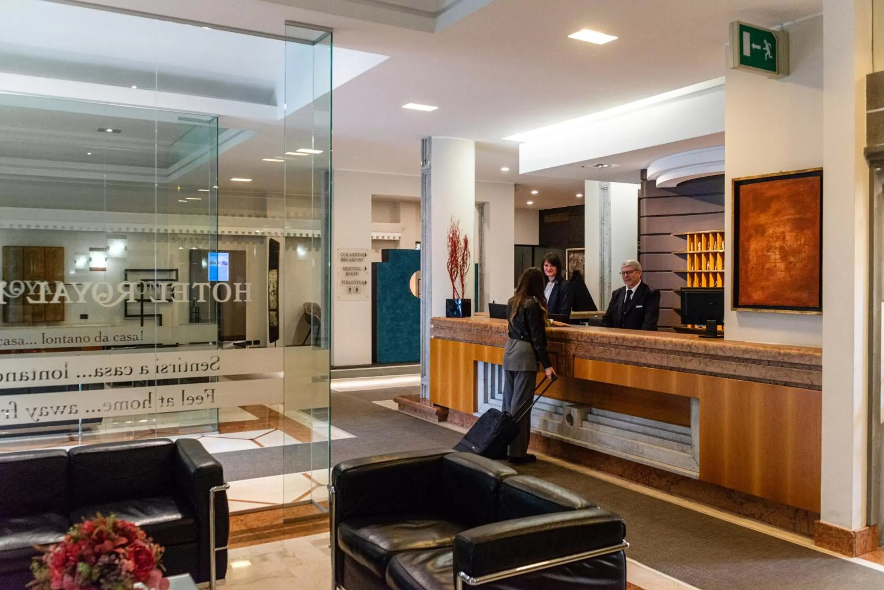 Lobby or reception, Lounge/Bar in Hotel Royal Falcone