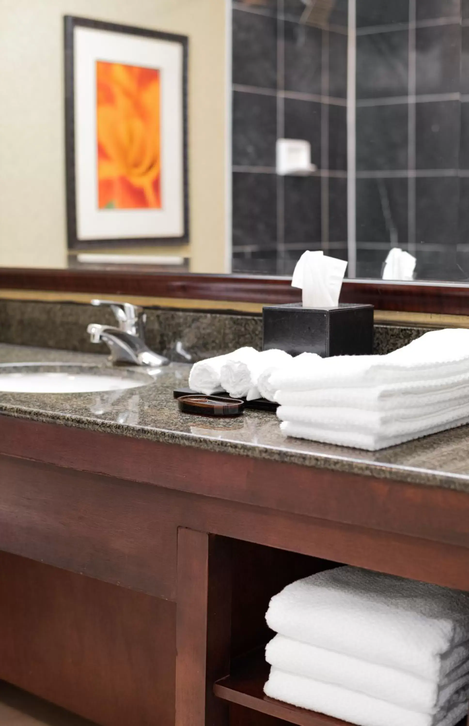 Bathroom in Harmony Suites Secaucus Meadowlands