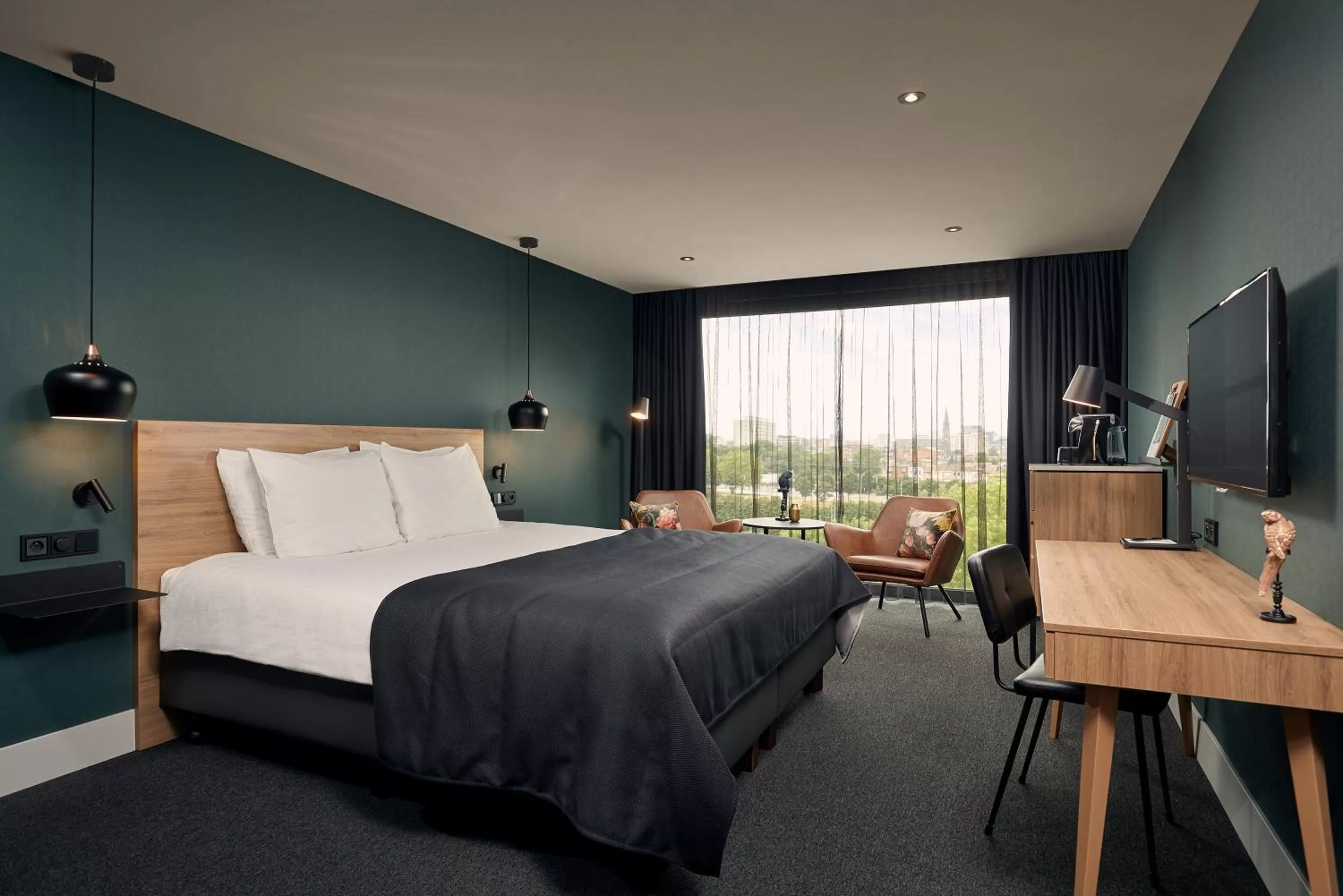 Bed in Van der Valk Hotel Antwerpen