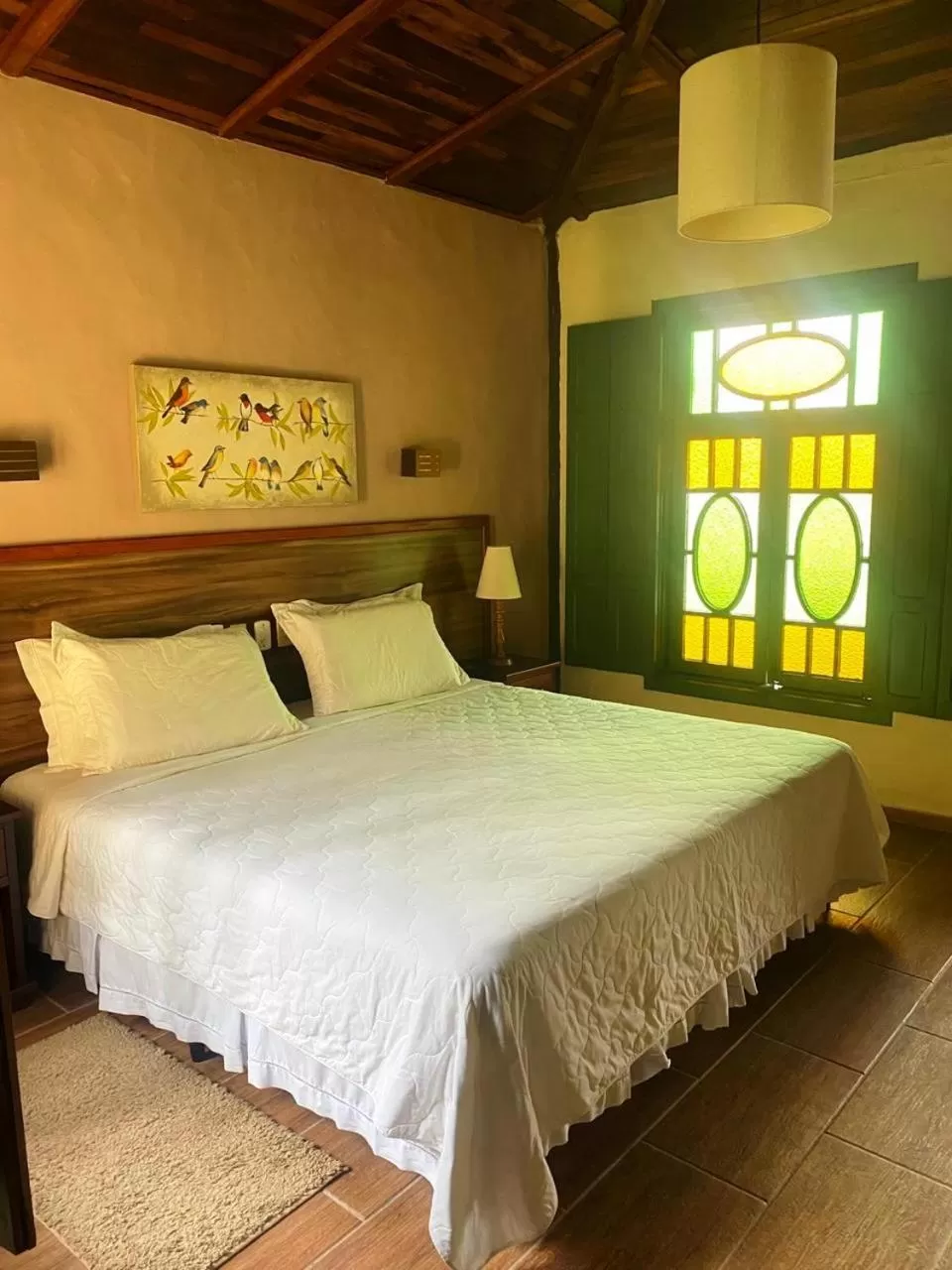 View (from property/room), Bed in Hotel Santa Esmeralda