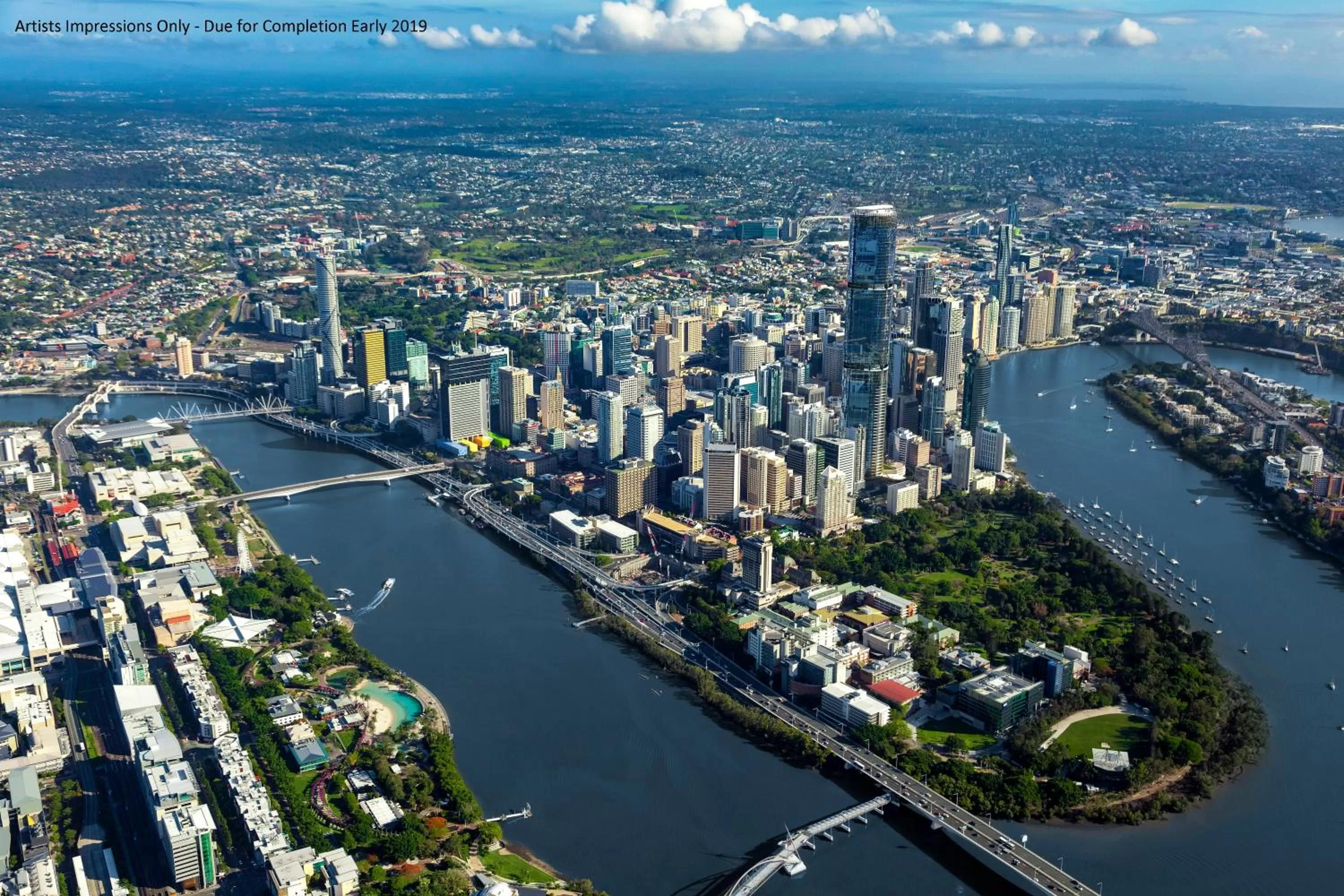 Bird's eye view in Brisbane Skytower by CLLIX
