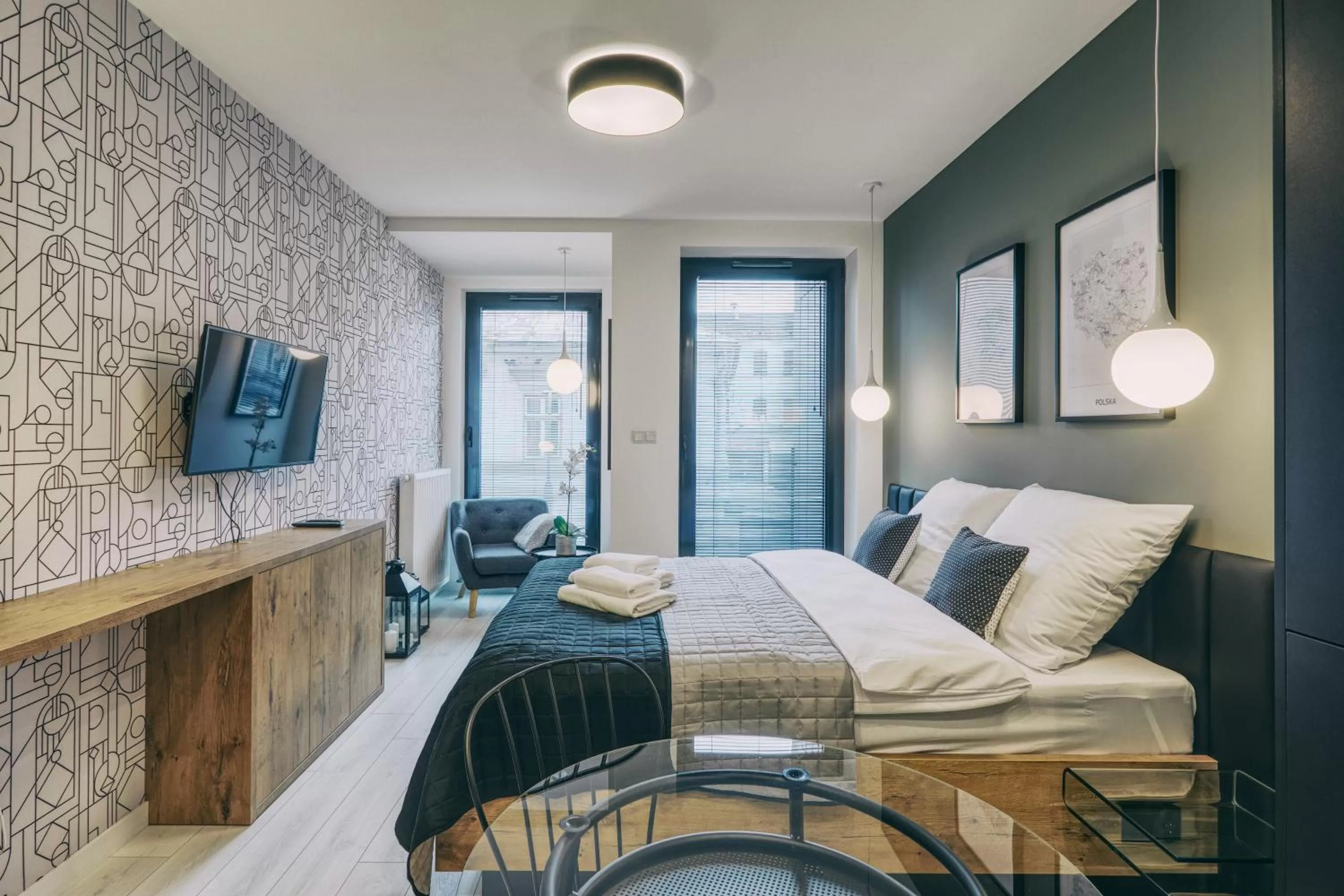 TV and multimedia, Bed in RAJSKA 3 by PI Apartments