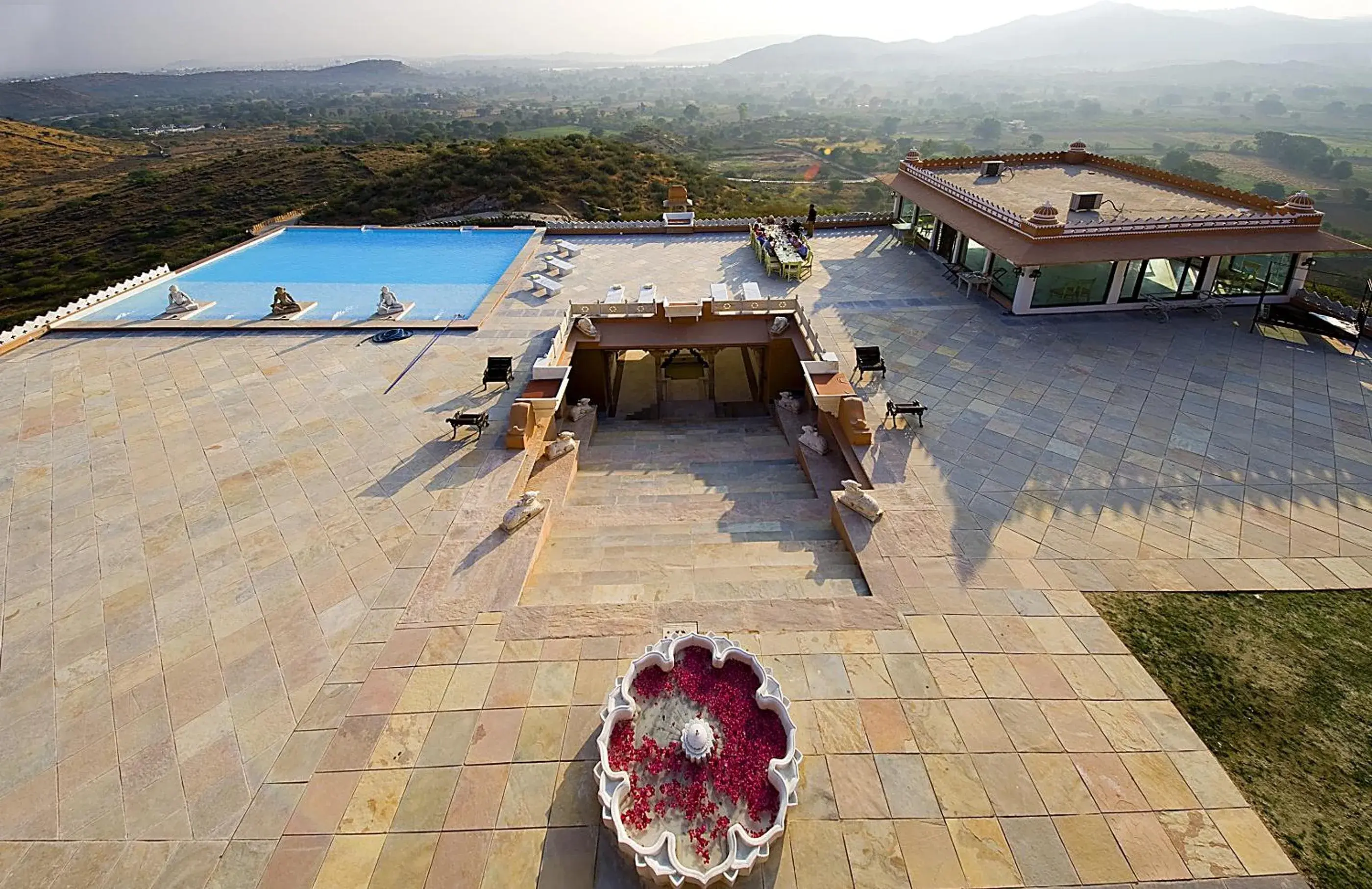 Restaurant/places to eat, Bird's-eye View in Fateh Garh Resort by Fateh Collection