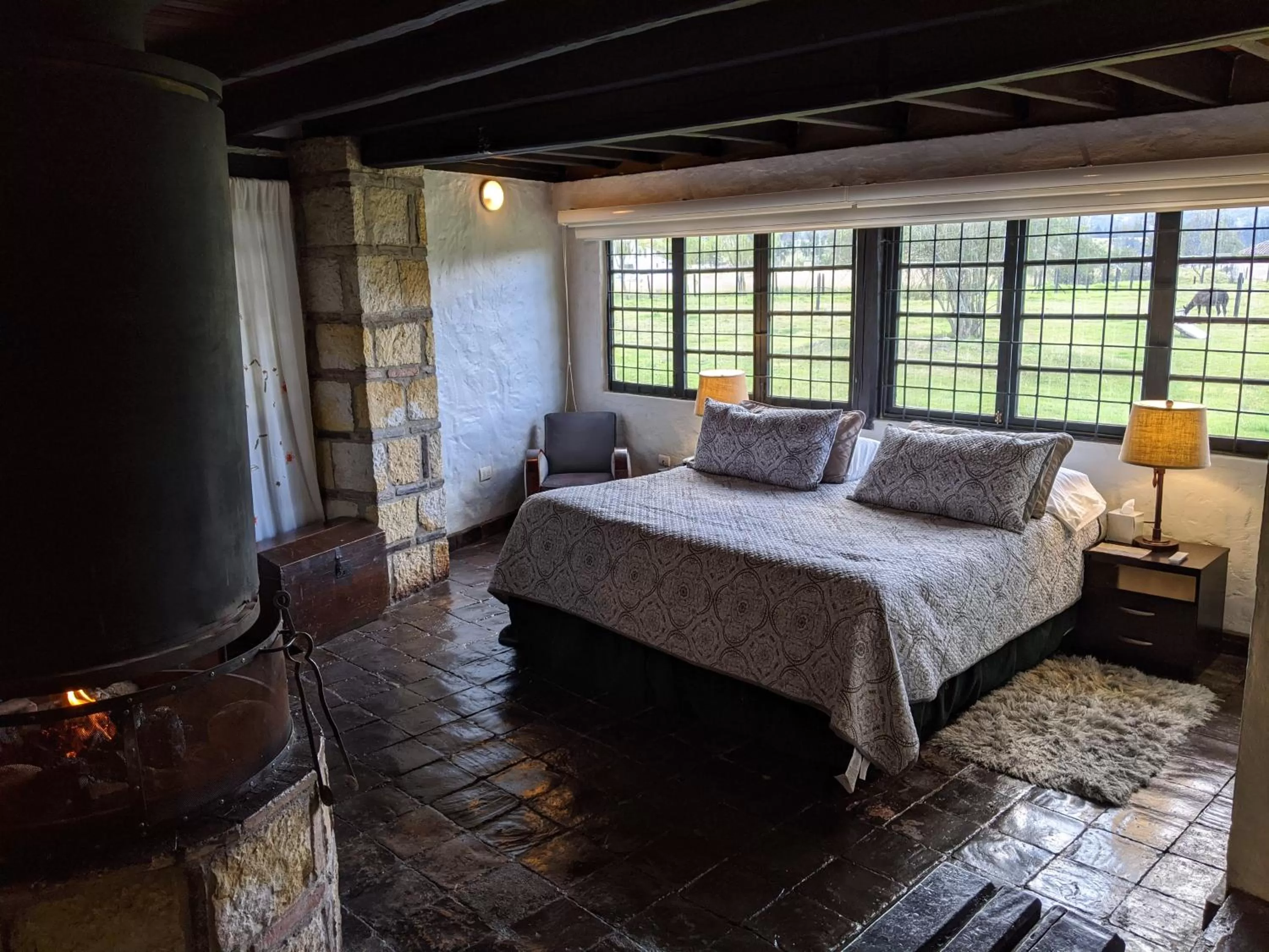 Bed in Posada Cafe La Huerta