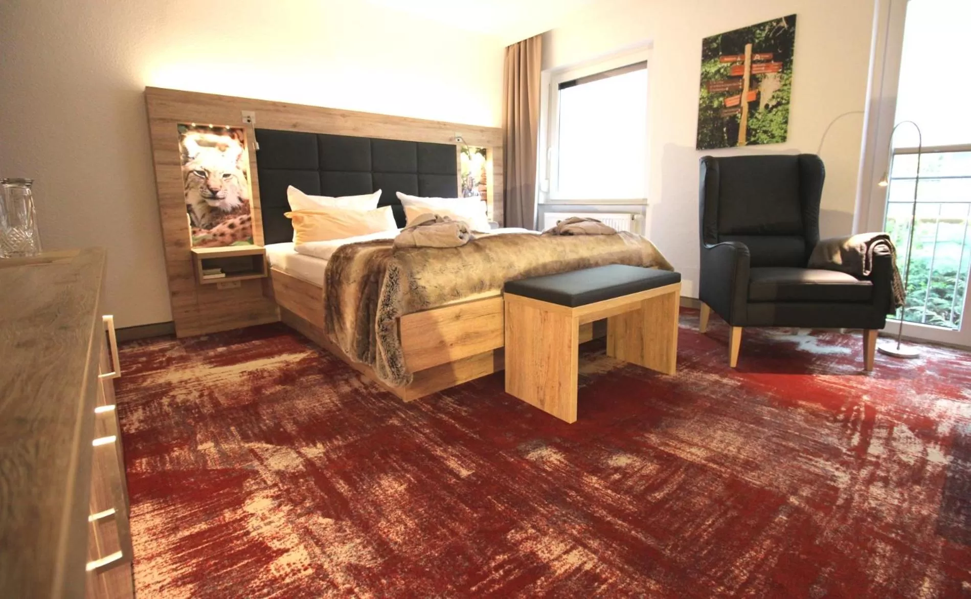 Photo of the whole room, Bed in Wellness & Ayurveda Hotel Am Eichenberg