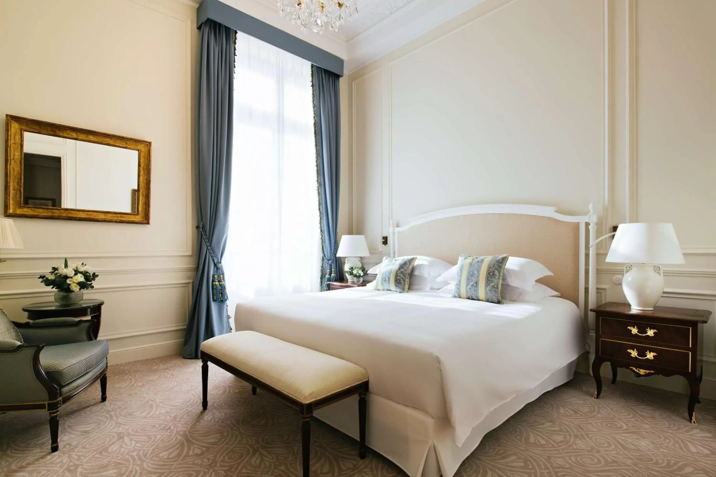 Photo of the whole room, Bed in Hôtel du Palais Biarritz, in The Unbound Collection by Hyatt