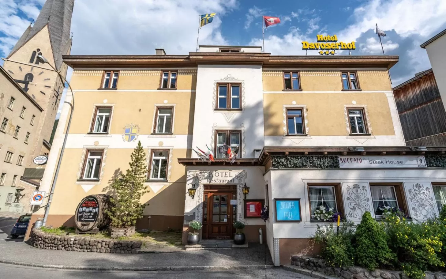 Facade/entrance in Hotel Davoserhof by Mountain Hotels