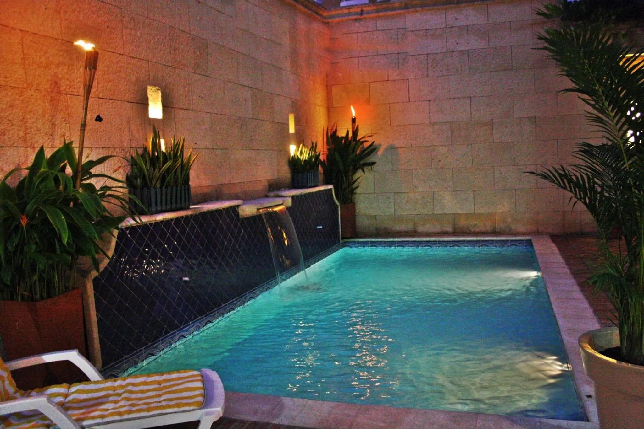 Pool view in Hotel Boutique Castillo Ines Maria