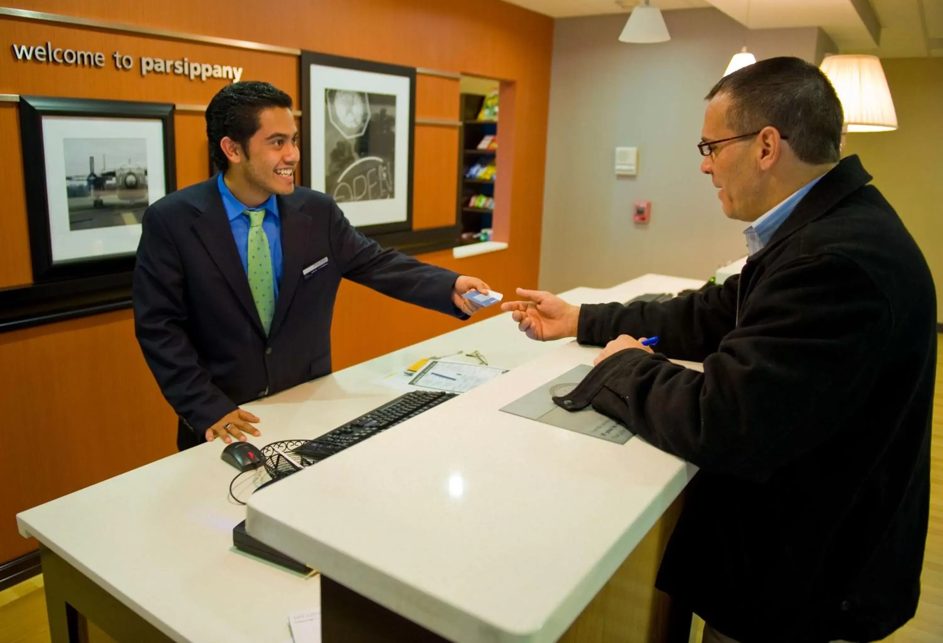 Lobby or reception in Hampton Inn and Suites Parsippany/North