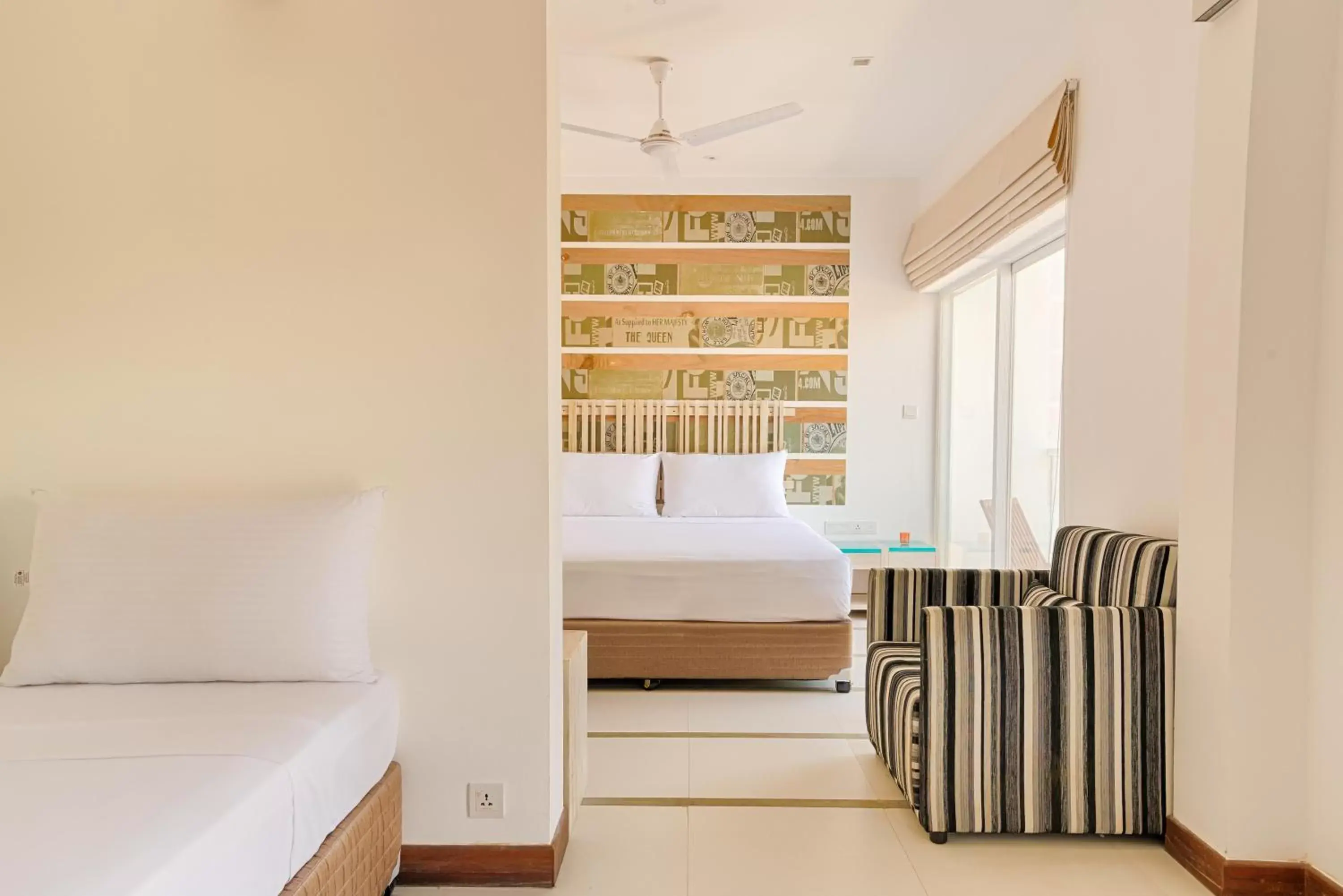 Seating area, Bed in Hotel J, Unawatuna