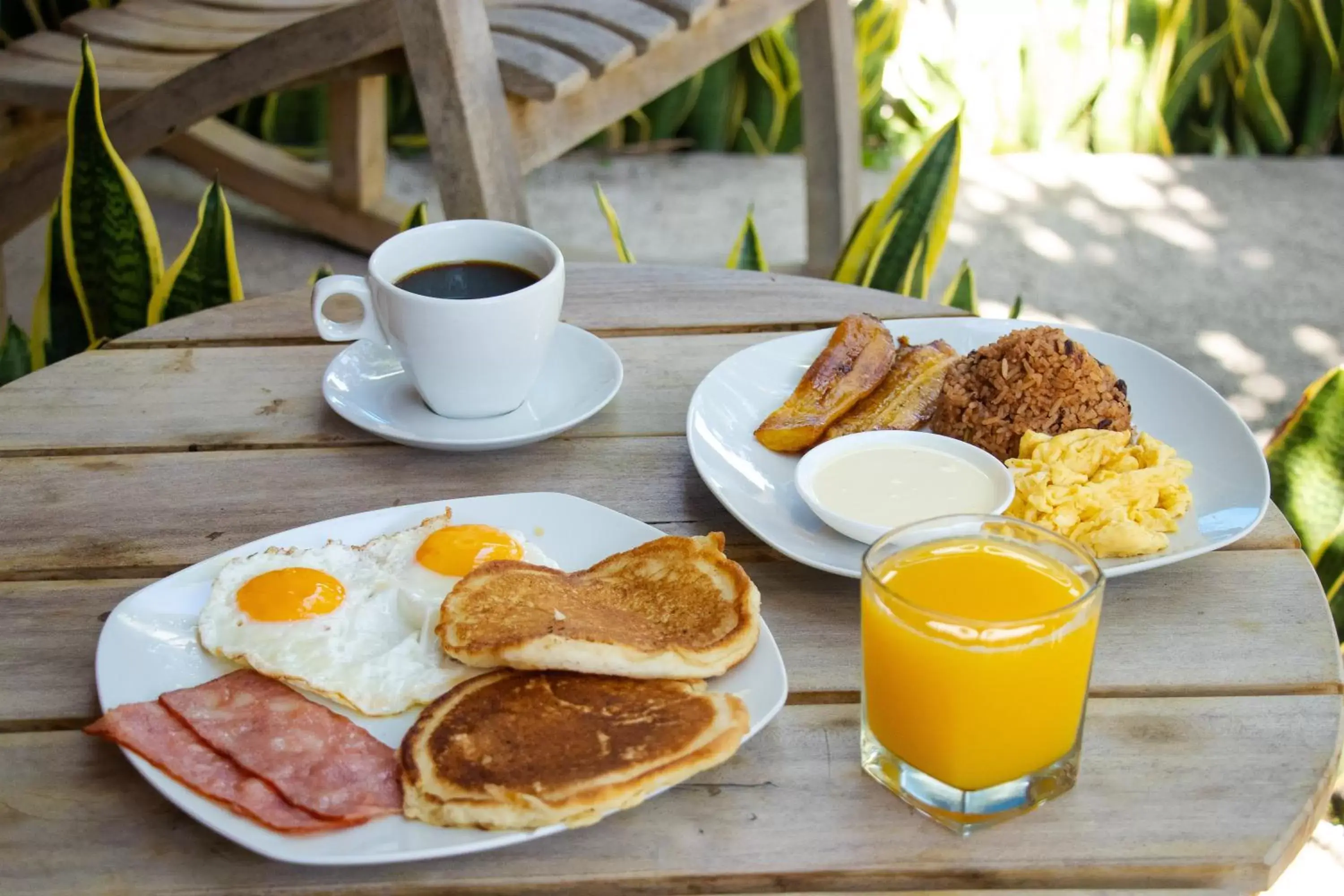 Food close-up, Breakfast in Hotel Villa Hermosa