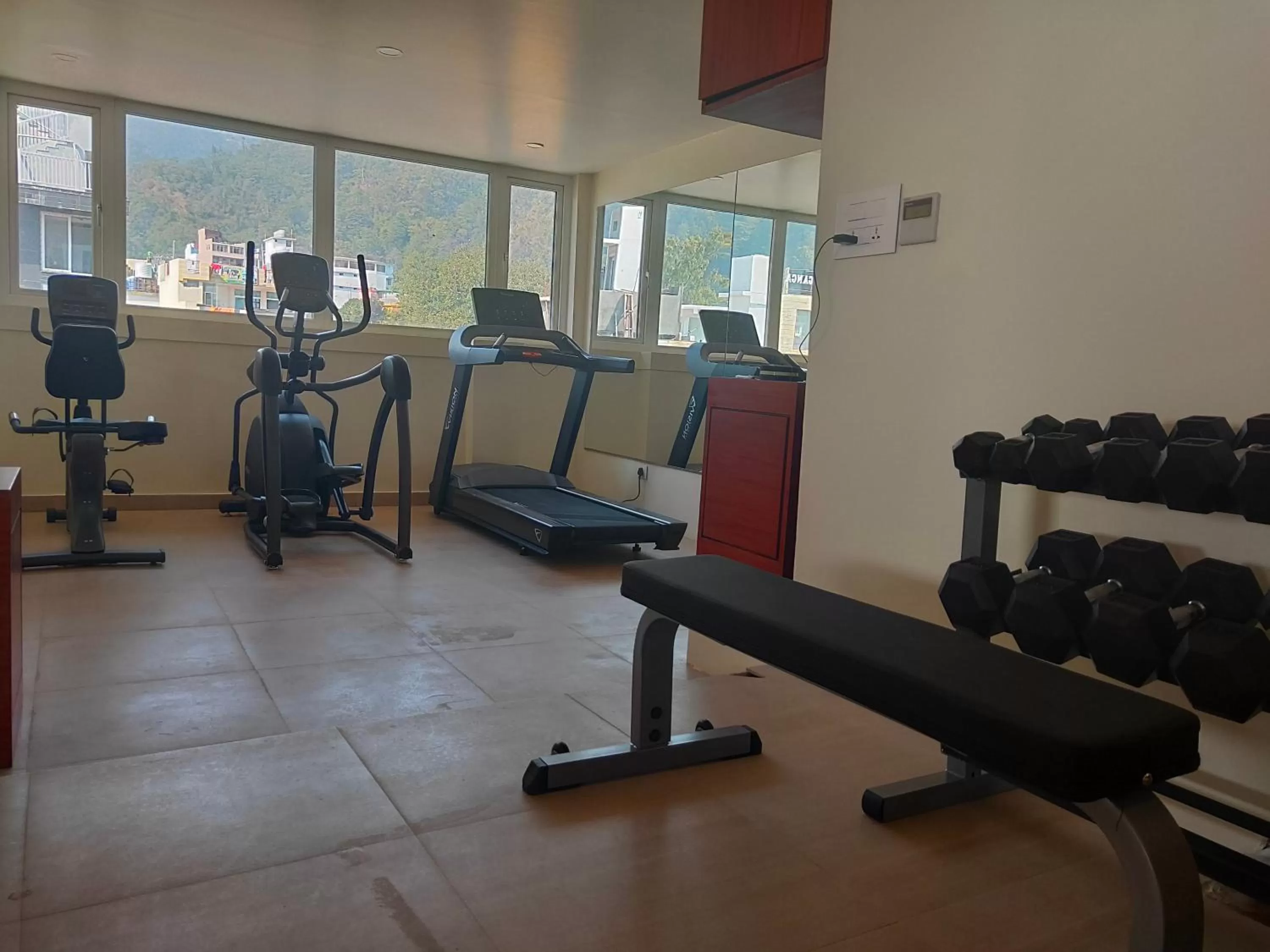 Fitness centre/facilities in Holy River Hotel