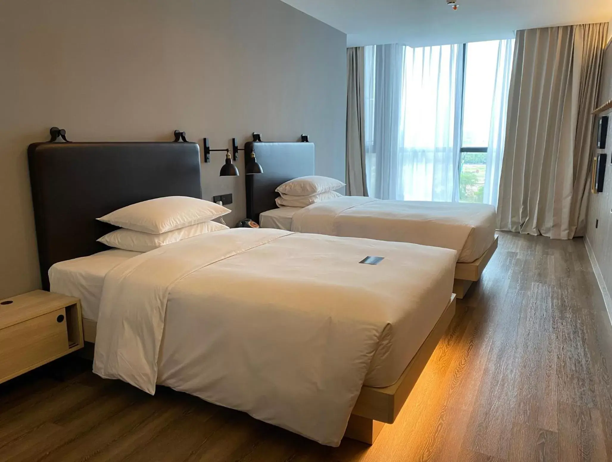 Bed in Moxy Shanghai Hongqiao NECC